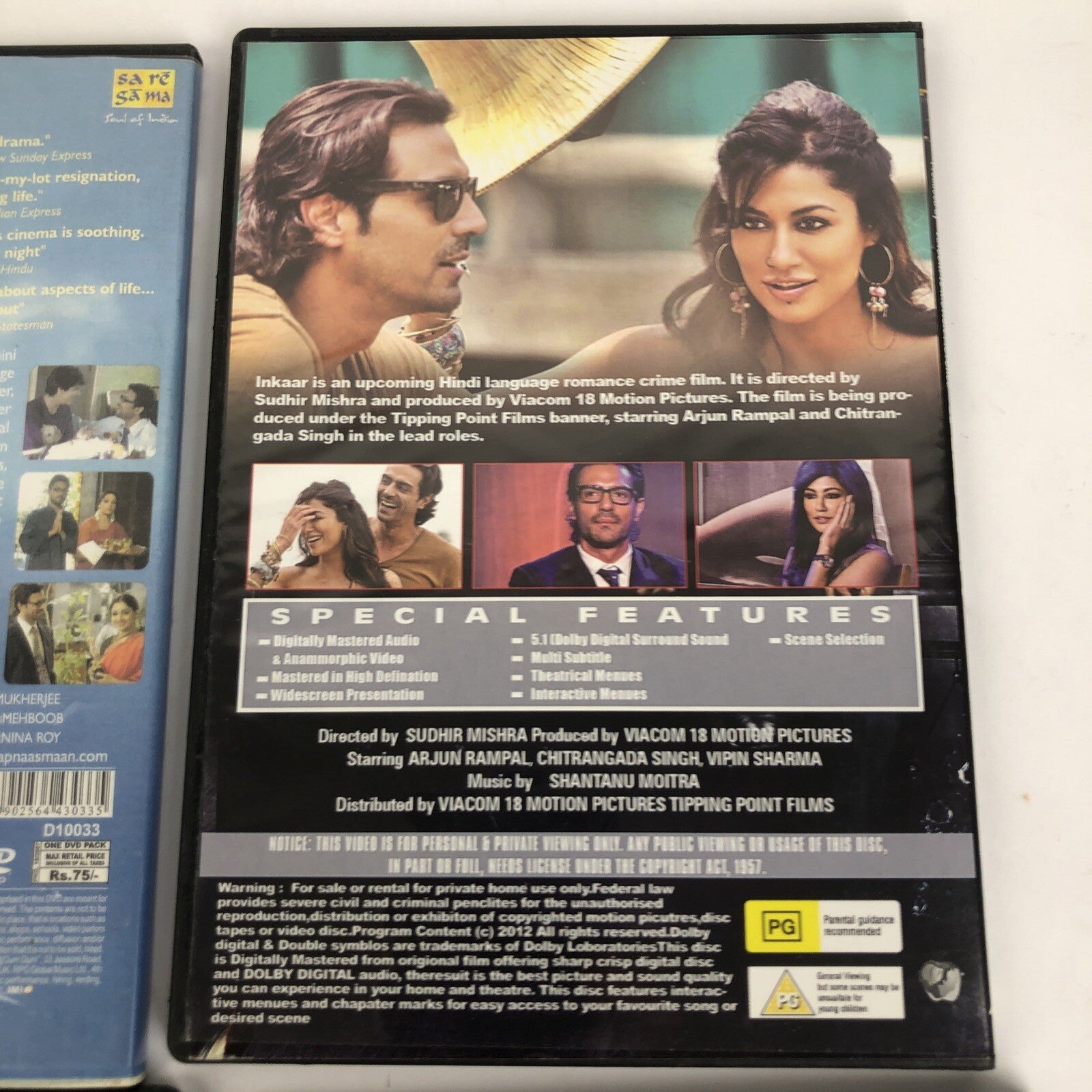 6 x Bollywood DVD Lot TALAASH INKAAR opna asmaan My Name is Khan RAB NE BANA DI+