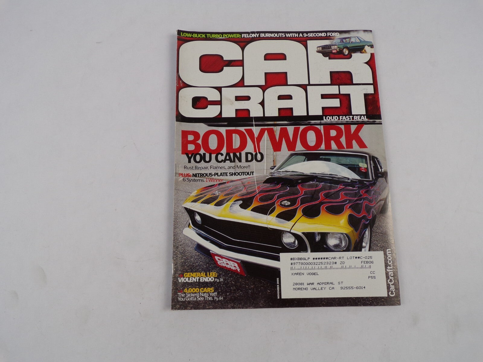 November 2005 Car Craft Body Work You Can Do Low-Buck Turbo Power: Felony Burnou