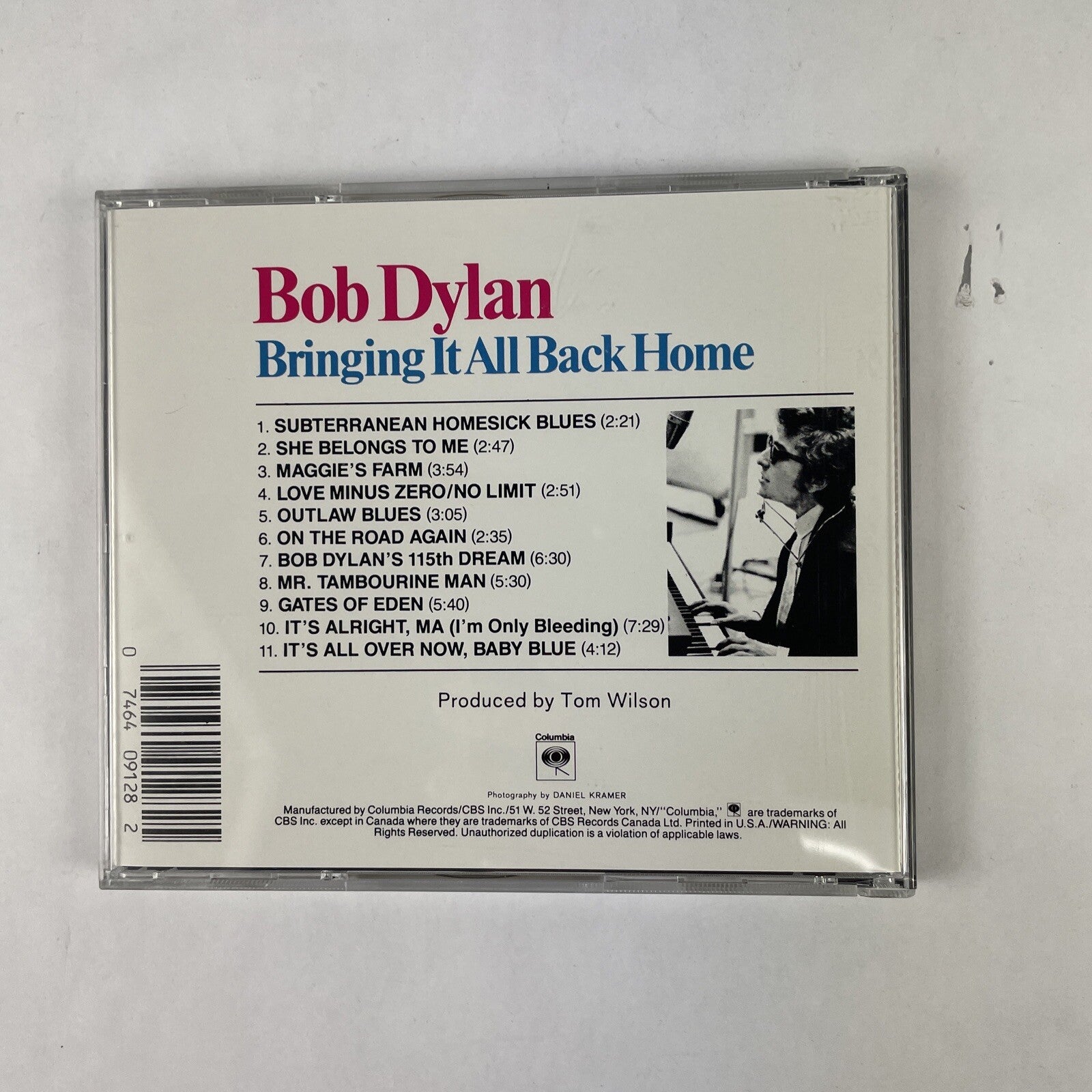 Bob Dylan – Bringing It All Back Home CD (1989) #16