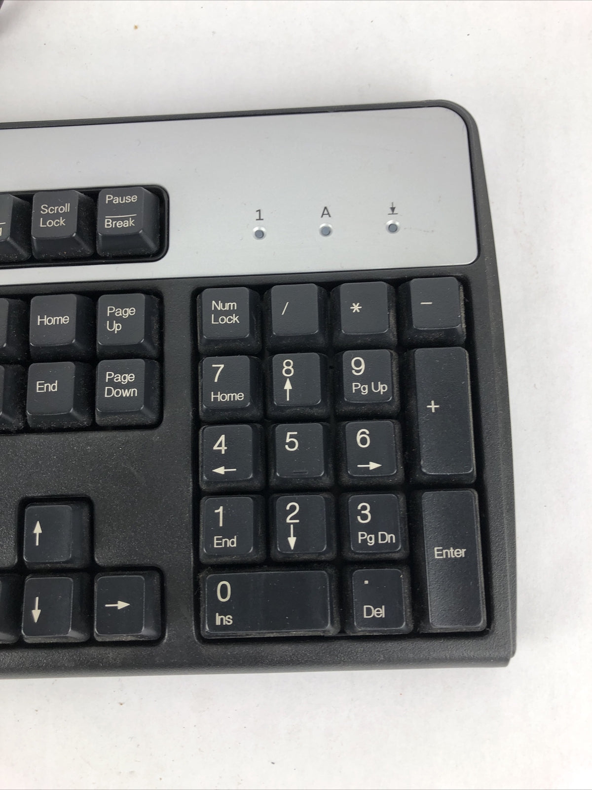 Clicky Keyboard HP KU-0316 Black/Silver USB Wired Tactical Feel - Free shipping