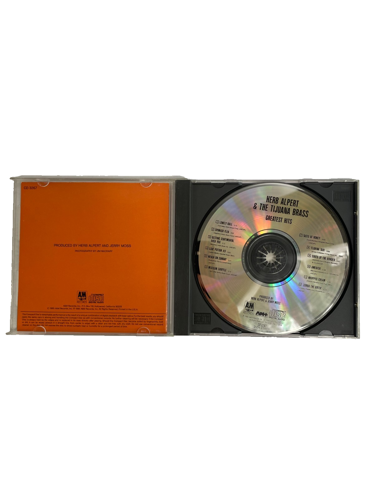 Herb Alpert & The Tijuana Brass Greatest Hits Lonely Bull Spanish Flea CD#6