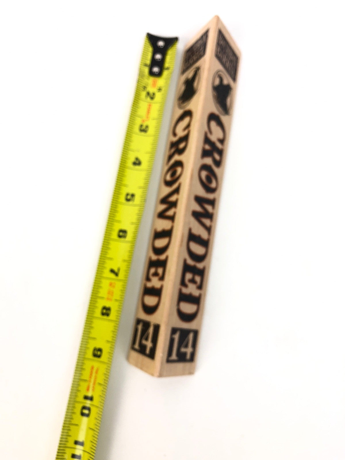 Weins Brewing Bourbon Barrel CROWDED 14 Ale Beer wood tap handle FSTSHP