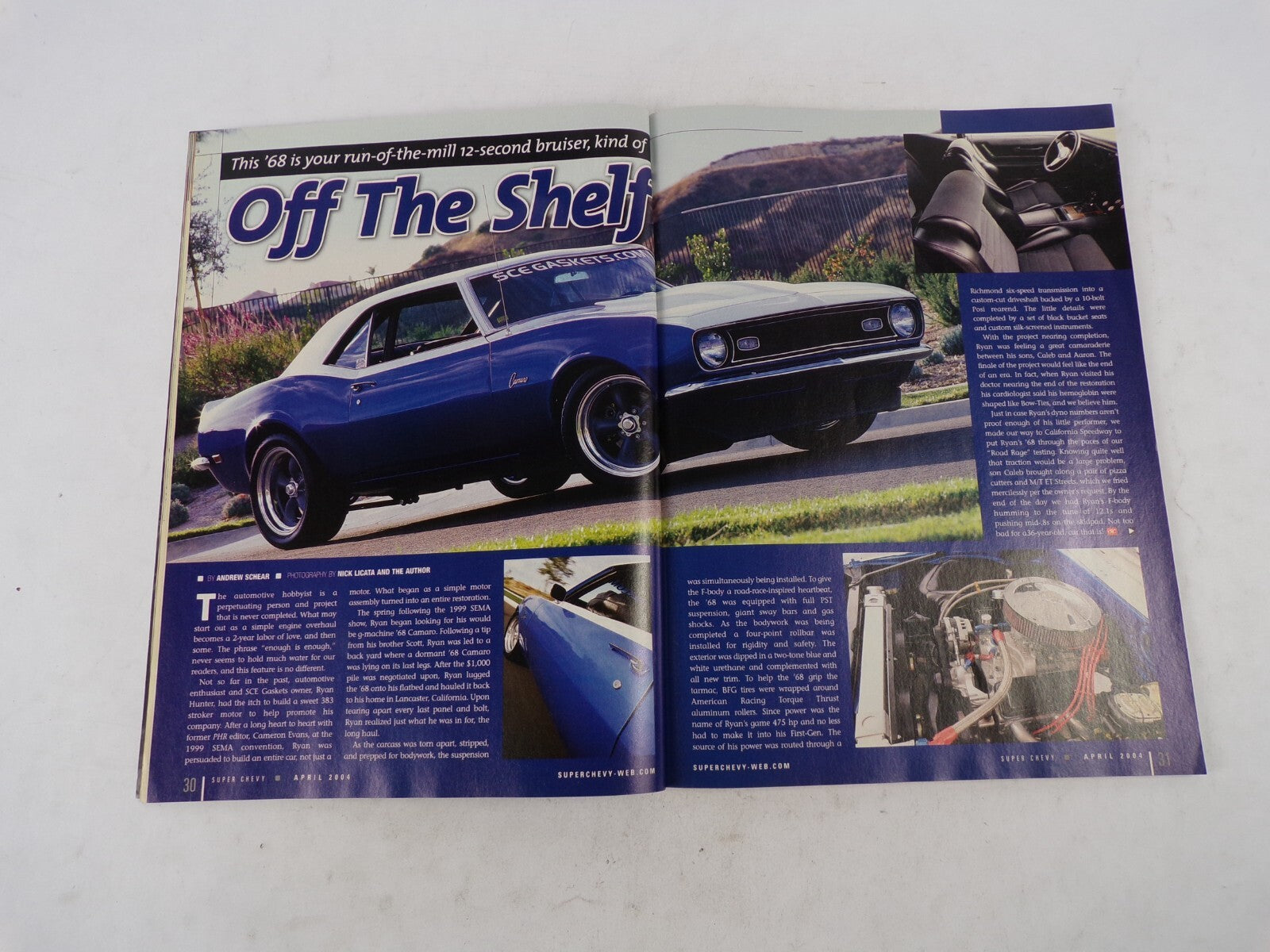 April 2004 Super Chevy 3 ''Road Rage'' Tests Inside Tire Smokin' Muscle! 12-Seco