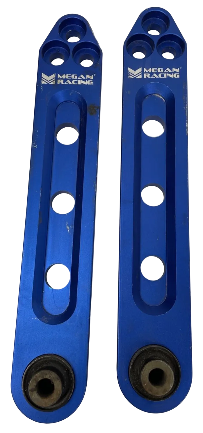 Megan Racing rear control arm bar blue