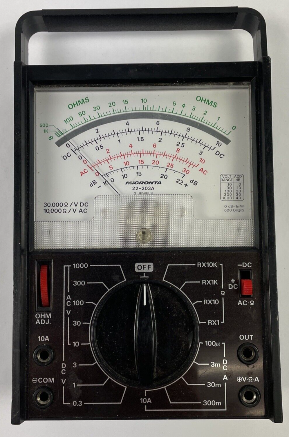 VINTAGE MICRONTA MUMTITESTER CAT NO. 22-203A - Excellent Condition LOOK