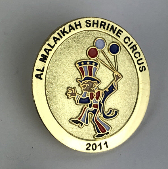 6 x Vintage Al Malaikah Shriners 2003 Circus Mom El Bekal Brooch or Lapel Pins