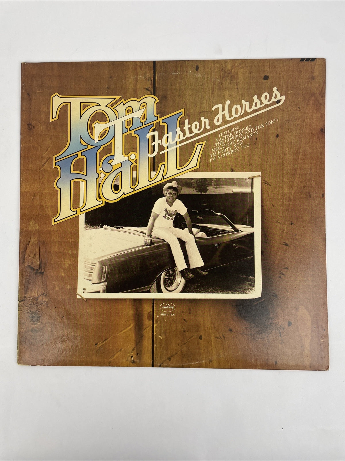 Tom T. Hall "Faster Horses" 1976 Country LP, VG+, Original Mercury Pressing
