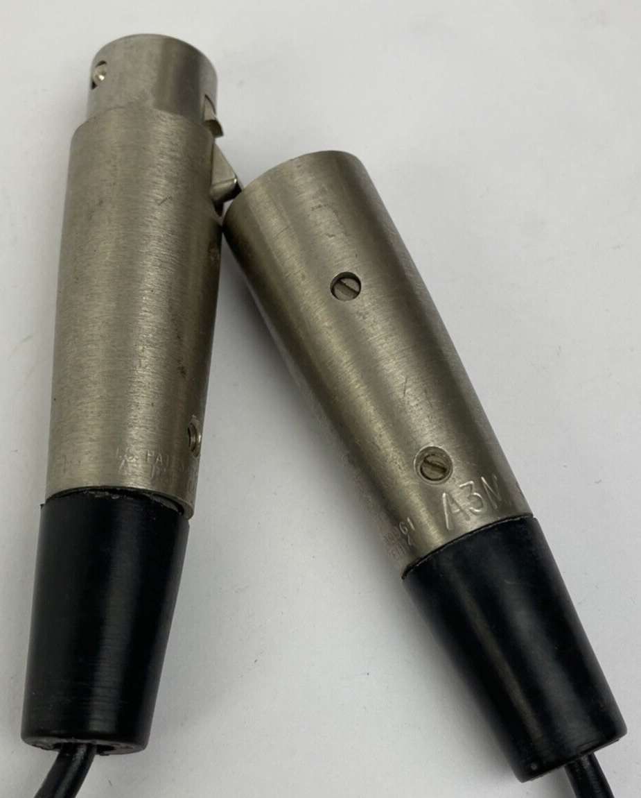 Switchcraft XLR Male to Female 3 Pin Microphone Connector Cable 32" Total Length