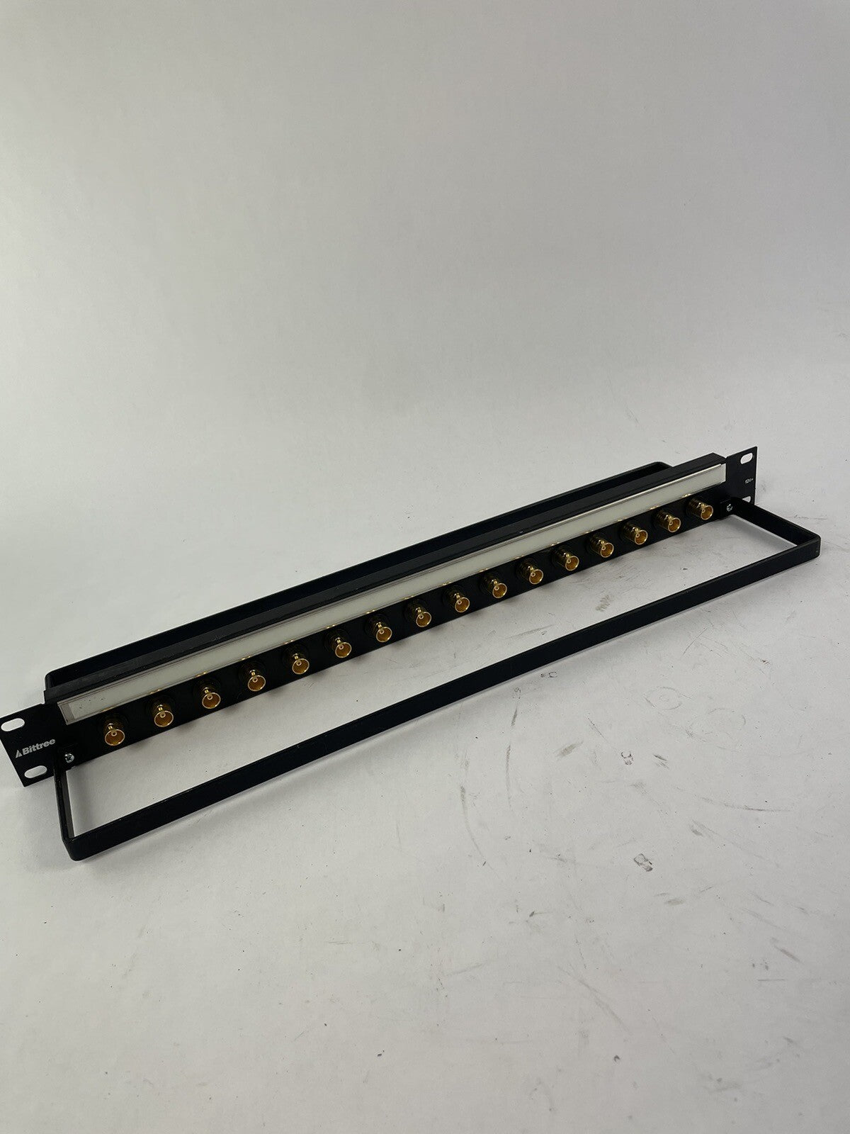 Bittree BH-B124A1B12 12G+ BNC Coaxial Bulkhead Panel 1x24 Jack Configuration 1RU