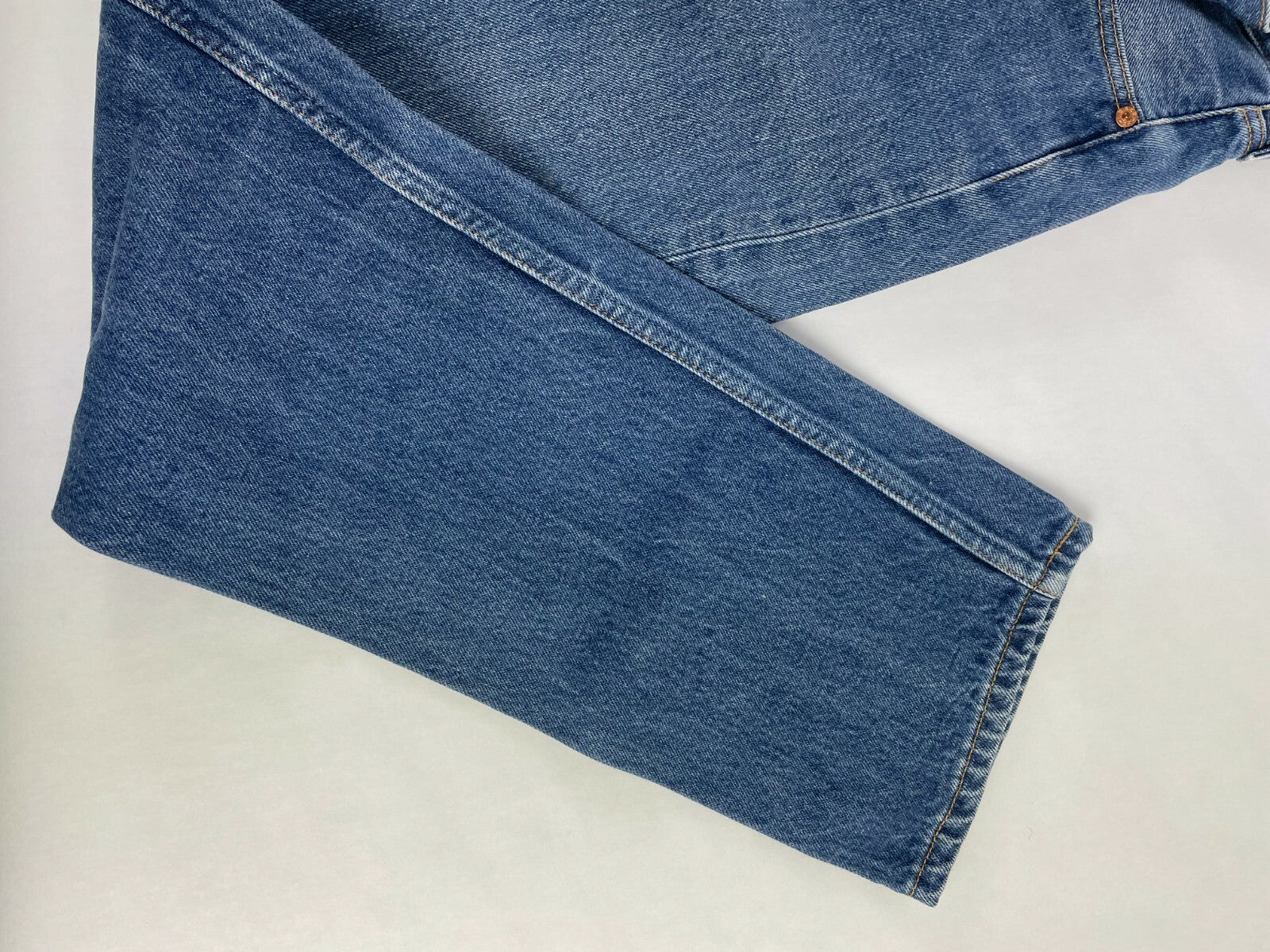 Levi's Men's Light Blue 501 Regular Fit Straight Leg Jeans Size W 32 L 36