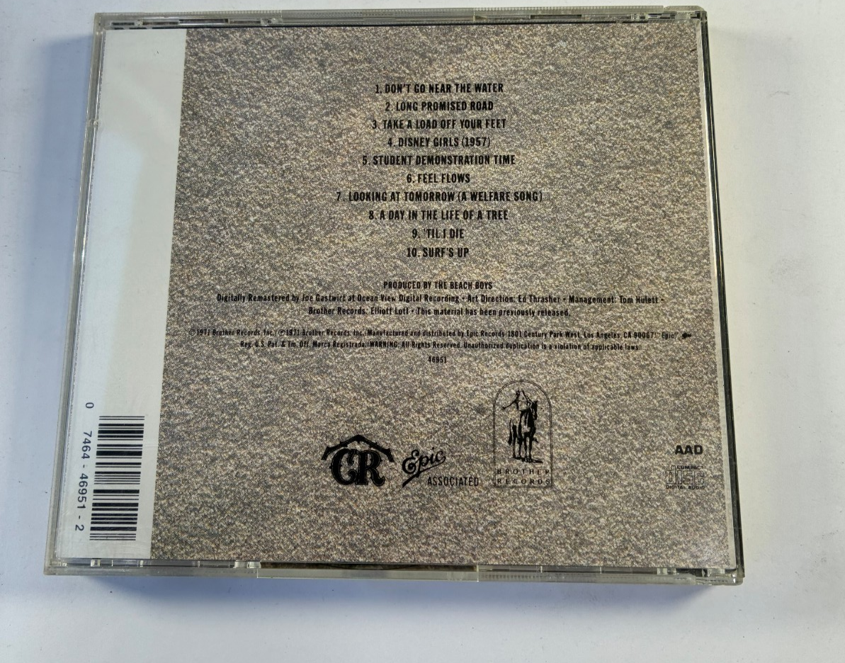 The Beach Boys Surf's Up Brother Epic Remaster CD 1990