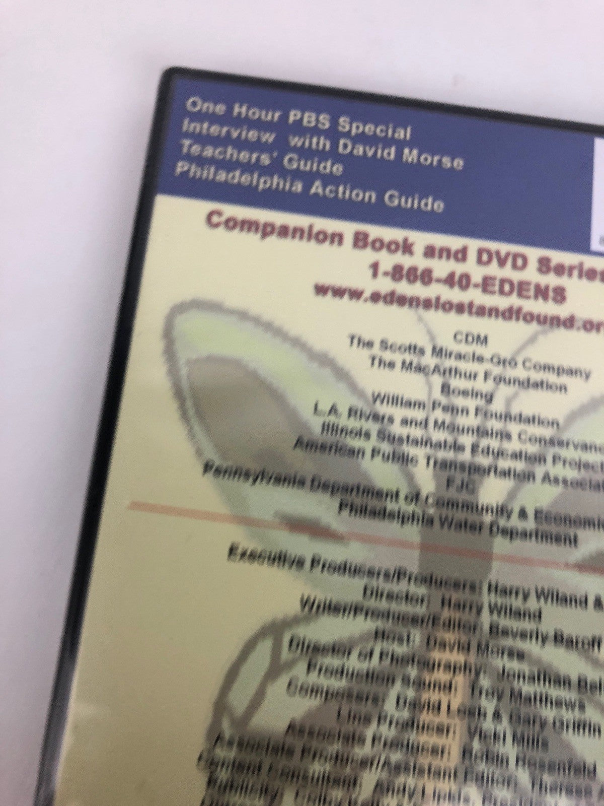 PBS ~ Edens Lost & Found - Philadelphia 'The Holy Experiment' - DVD Video F