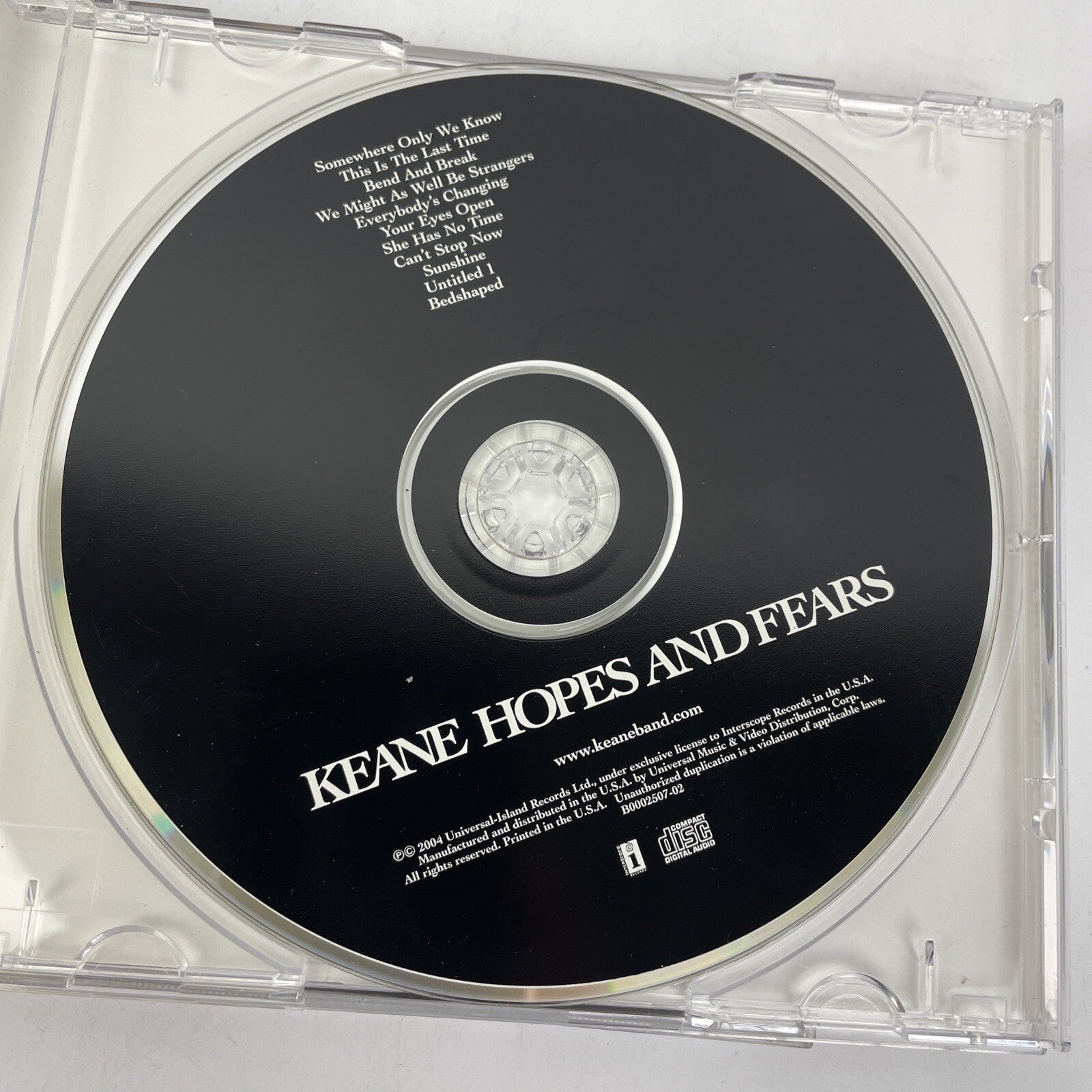 2 x Keane Digital Audio CD Lot - Hopes And Fears 2004 & Perfect Symmetry 2008 JK
