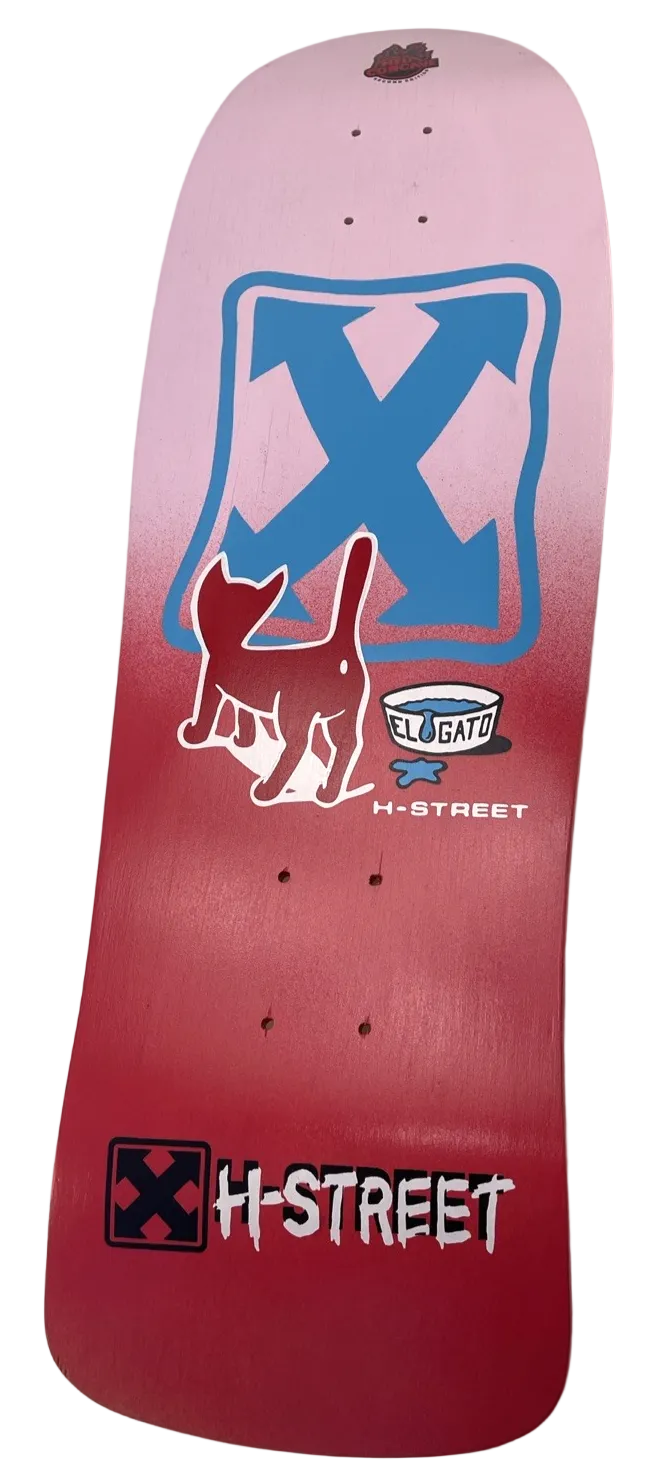H-Street Eddie El Gato Elguera Kitty wood reissue skateboard deck