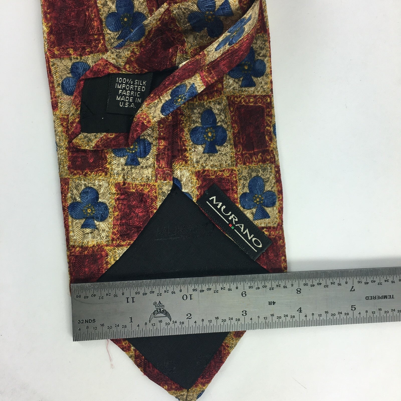 Genuine Murand 100% Silk Handmade Stylish Formal/Casual Tie Multi Coloured