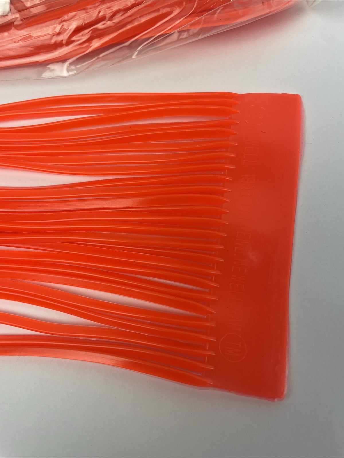 Newell MFG 10-pack orange offshore trolling fishing lure skirts for tuna marlin and wahoo
