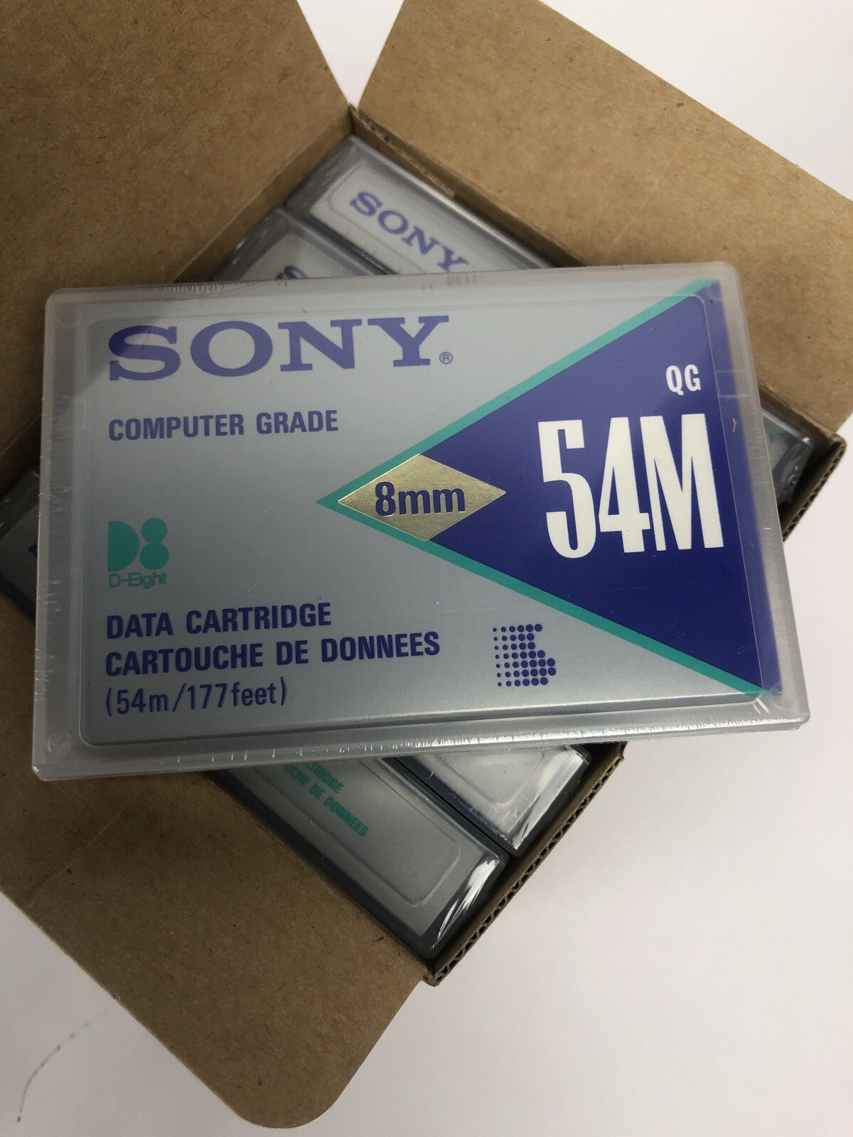 5 pack Sony 8mm Computer Grade Data Cartridges 8mm 54M QG54M A Japan - FSTSHP