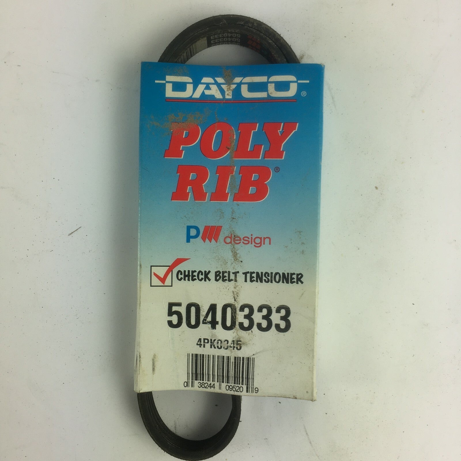 Genuine Dayco Poly Rib Automotive Tensioner Belt 504033-4PK0345 A2
