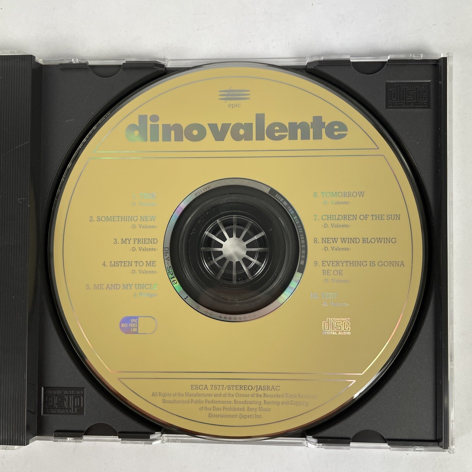 Dino Valente - Dino Cd Japanese Import #23