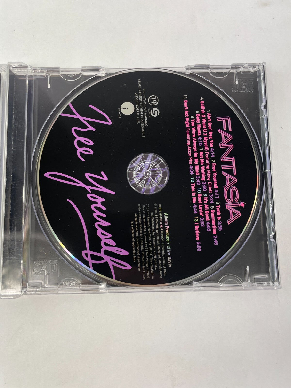 Fantasia Free Yourself Ain't Gon Beg You Free Yourself Truth Is Selfish CD#73