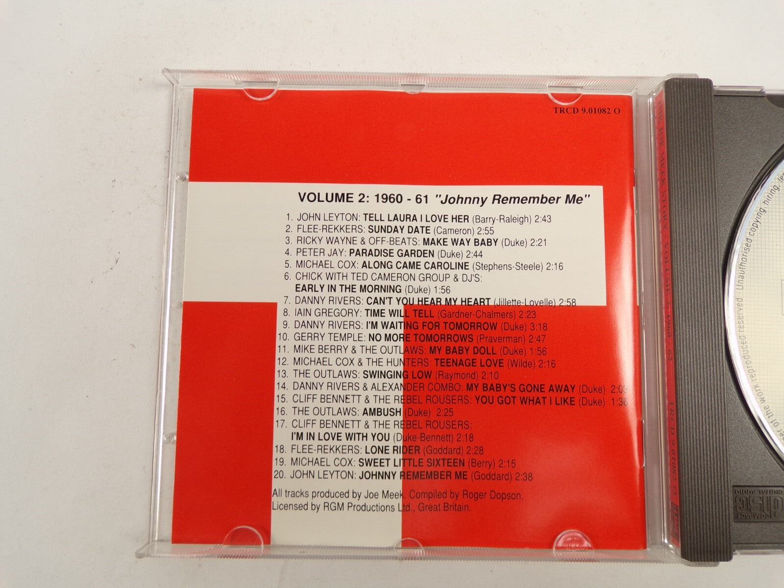 The Joe Meek Story Vol 2 Sunday Date Lone Rider Ambush Teenage Love CD#47