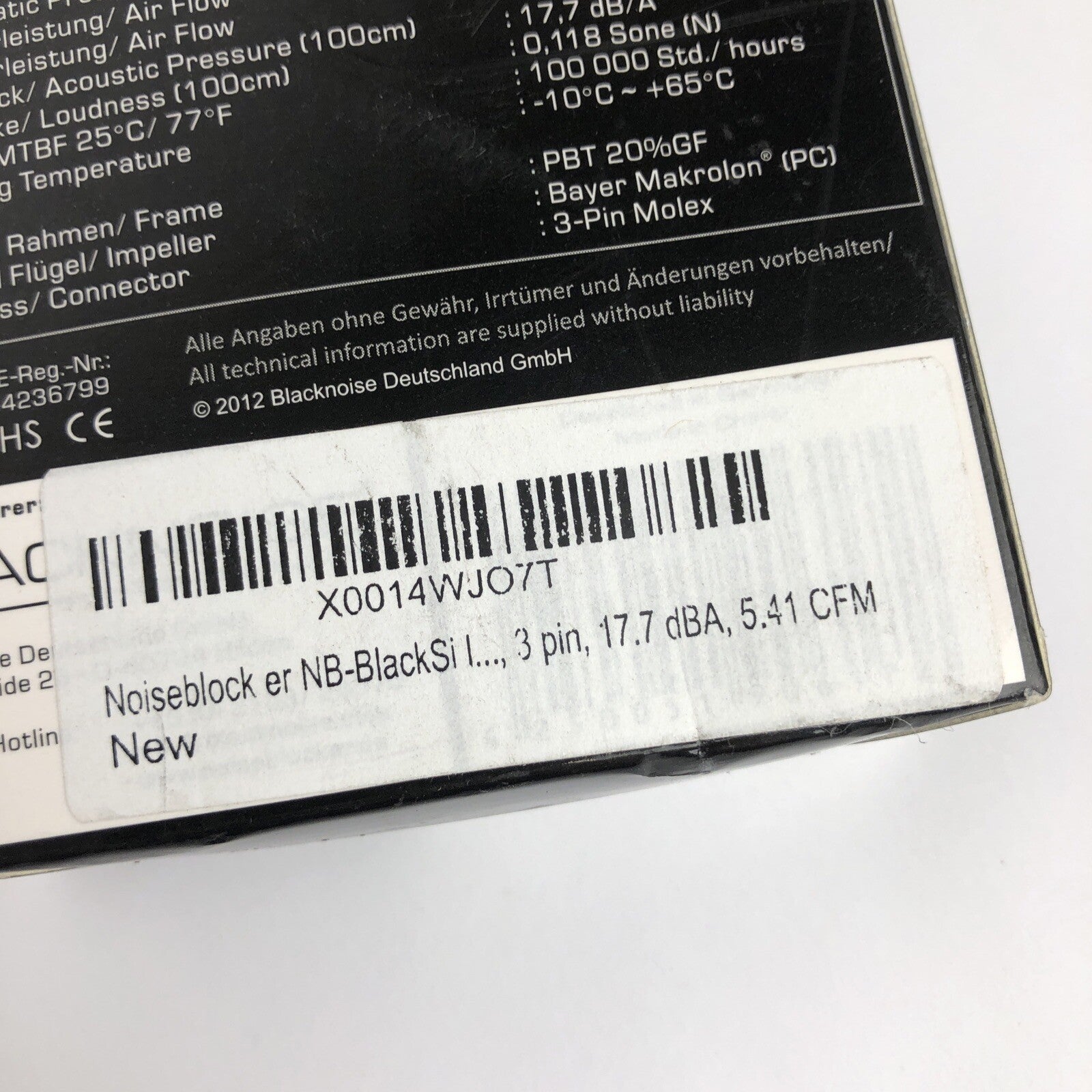 Noiseblocker Black Silent Pro PM-2 40mm Computer Case Fan - German Engineering