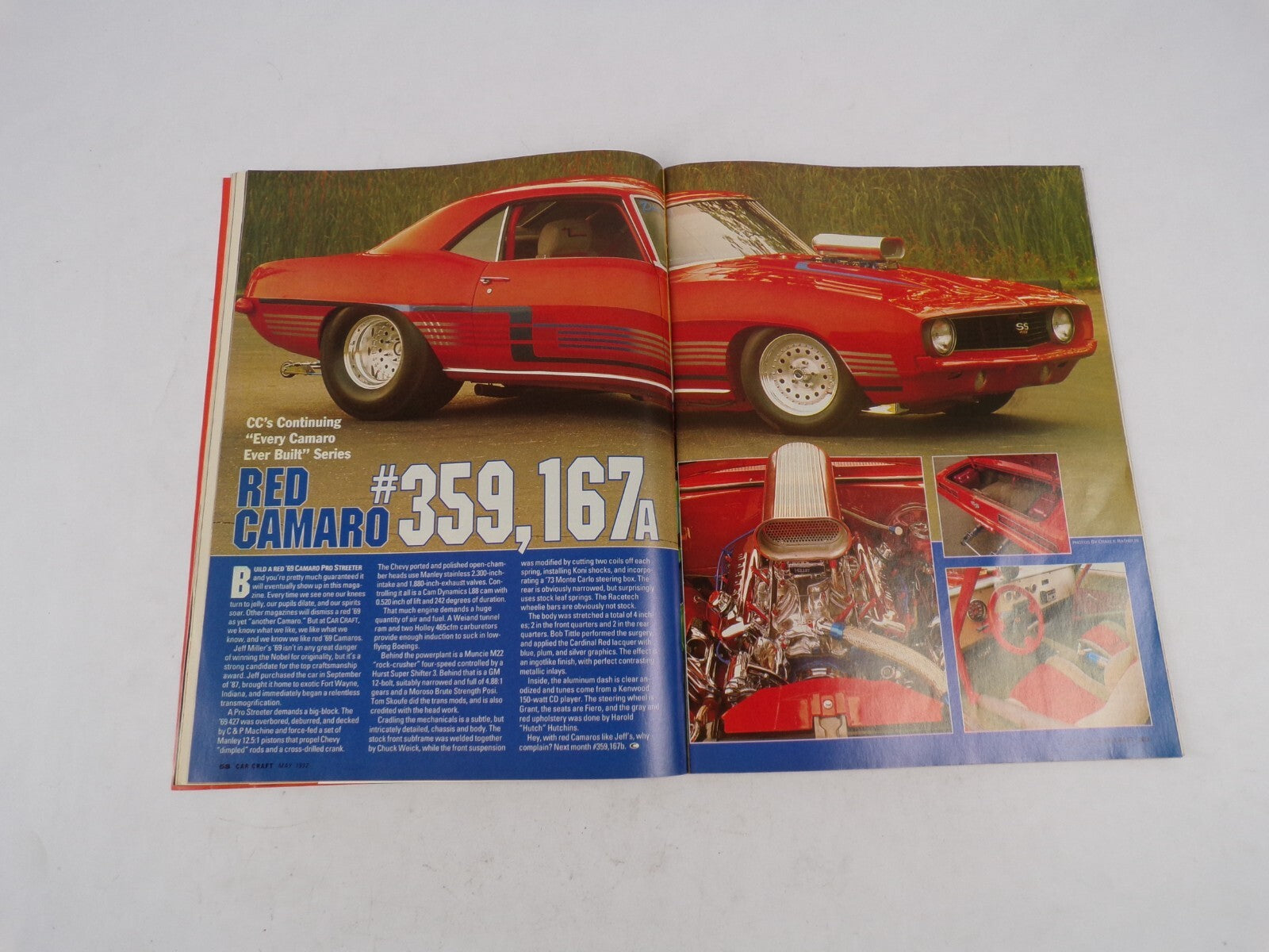 May 1992 Car Craft Camaro Vs Mustang 9-Second High-Tech Street Camaro Edelbrock