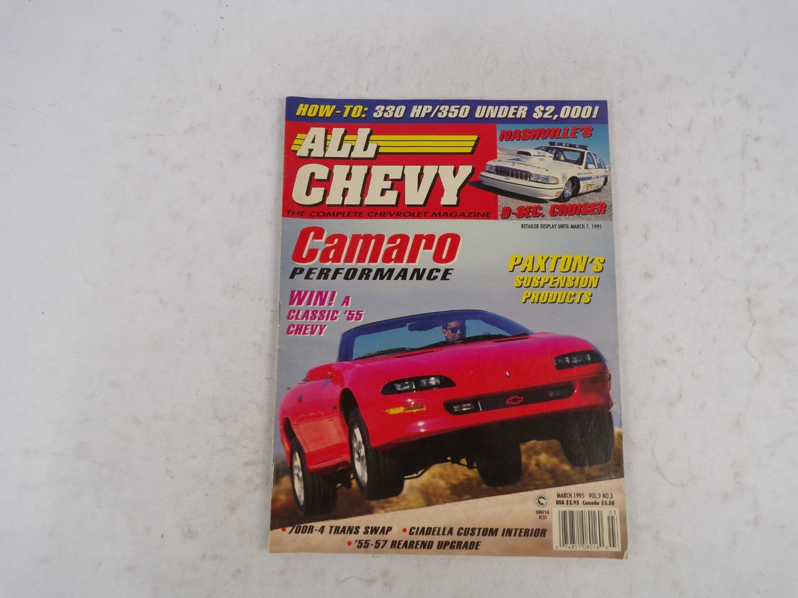 March 1995 All Chevy The Complete Chevrolet Magazine Camaro Performance Win! A