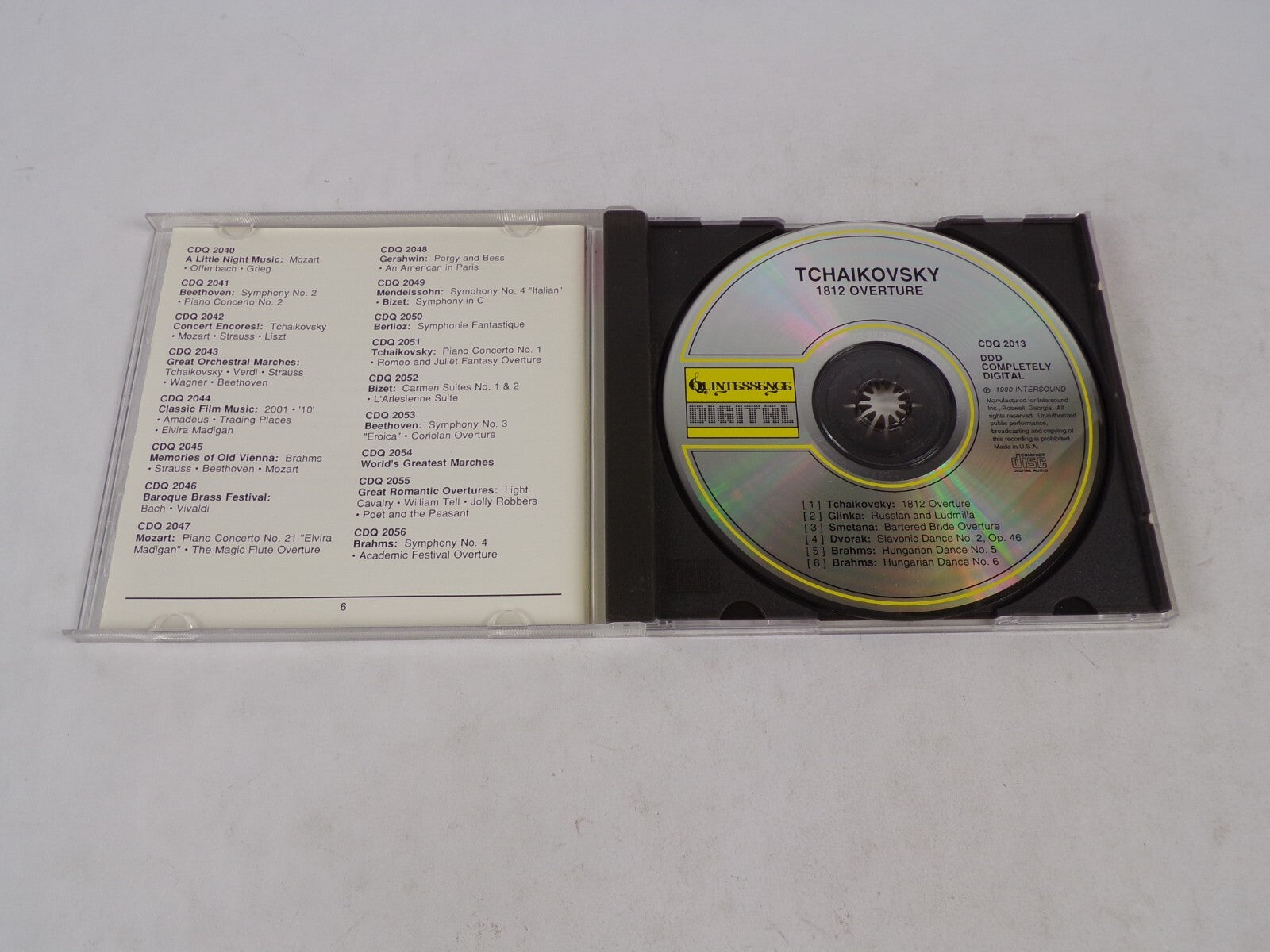 Tchaikovsky Dvorak Slavon Dance Brahms Hungarian Dance Glinka Dvorak CD#54