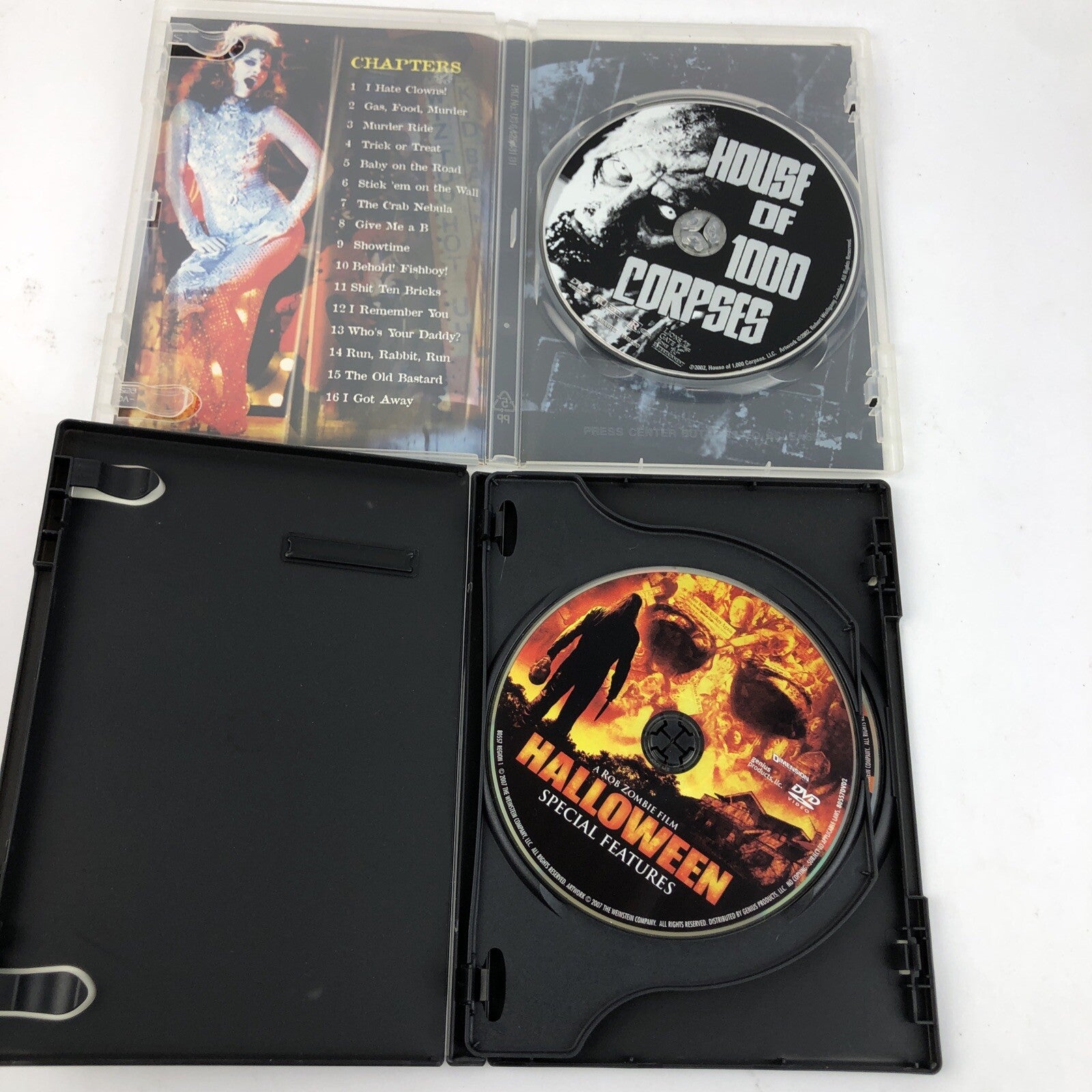 2 x Rob Zombie DVD Movie Collection. Halloween, House of 1000 Corpses * VGC *