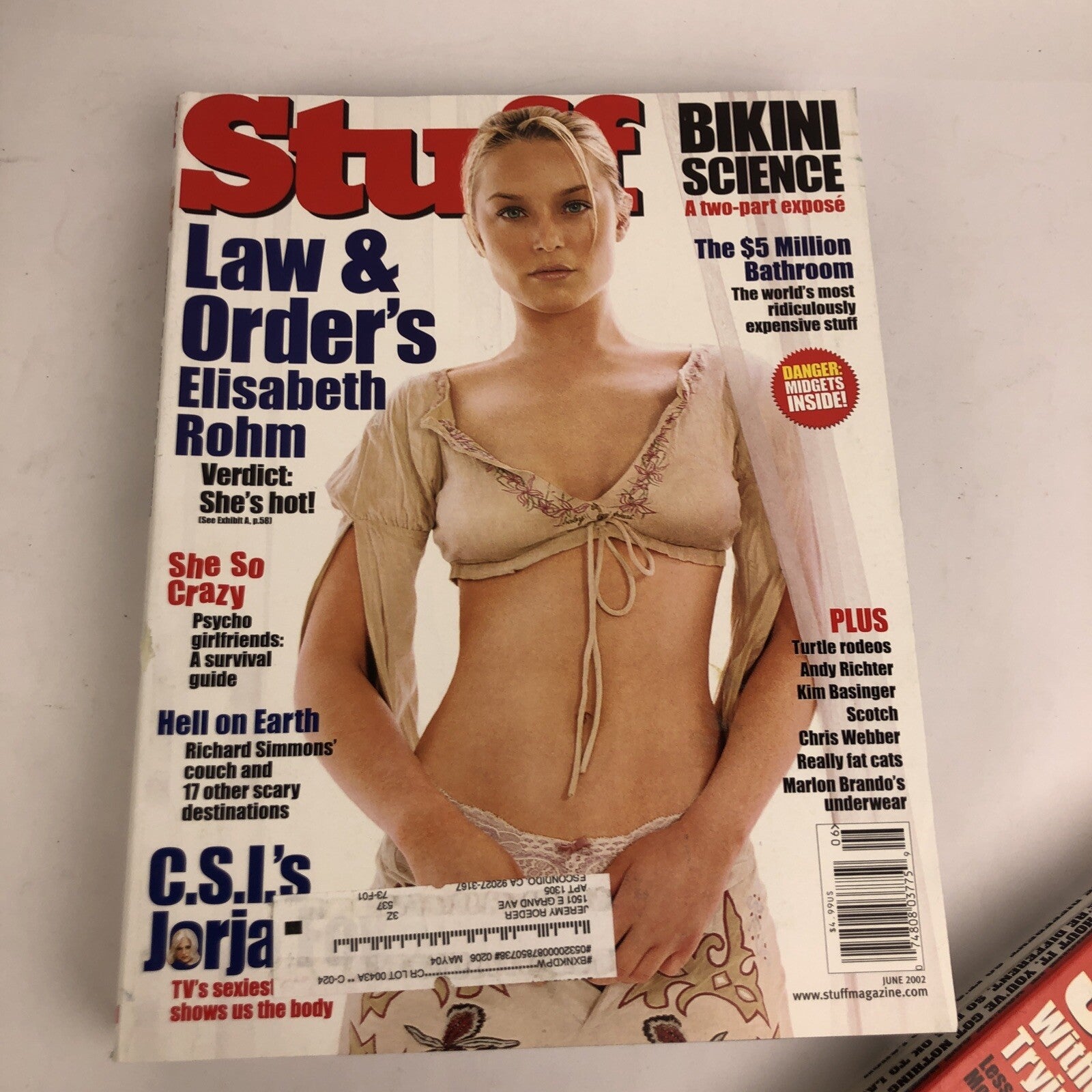 10 x 2002 STUFF MEN's MAGAZINE CHARMED HOLLY MARIE COMBS Missing #33, #35 - LOOK