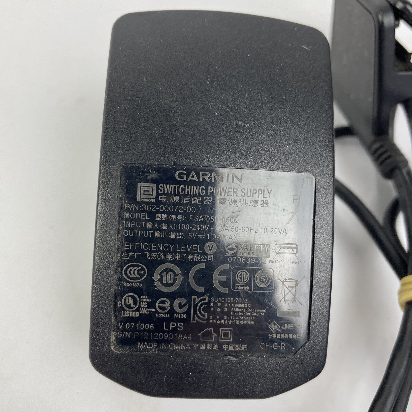 OEM Garmin USB Power Supply 5VDC 1A PSAI05R-050Q Forerunner 405CX 410 405 - LOOK