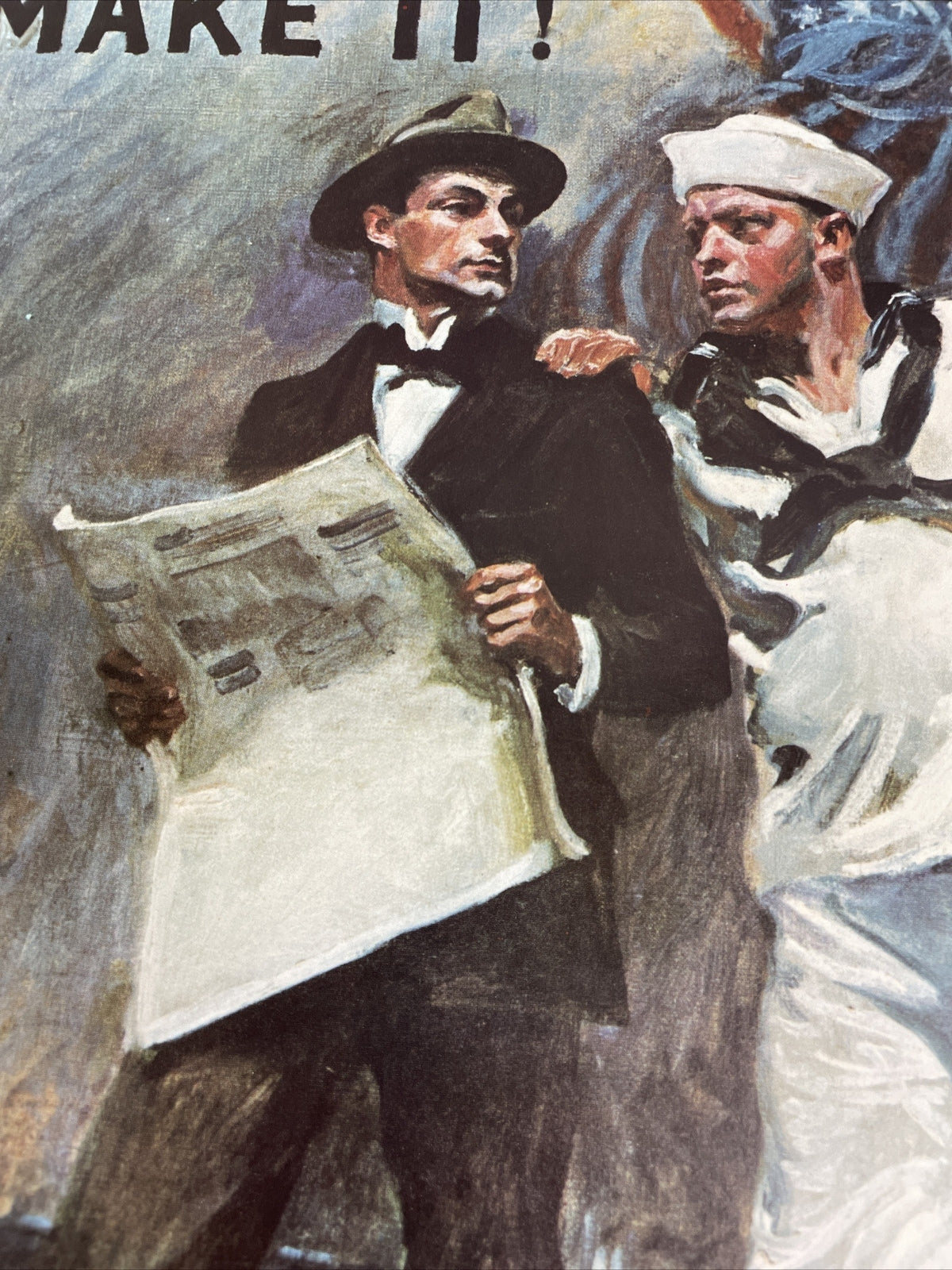Vintage “Don’t Read American History, Make It!” WWI Reproduction Poster 20"x16"