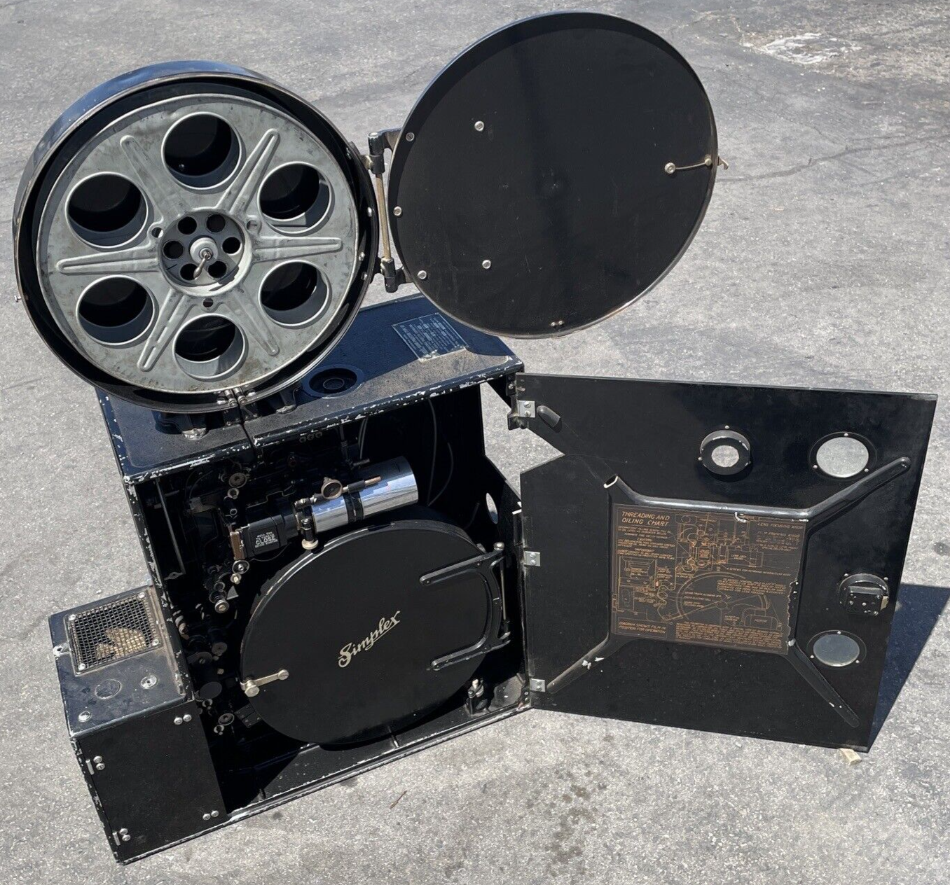Vintage 1940's OEM Simplex 35mm Sound Projector Model SP From Hollywood Studios