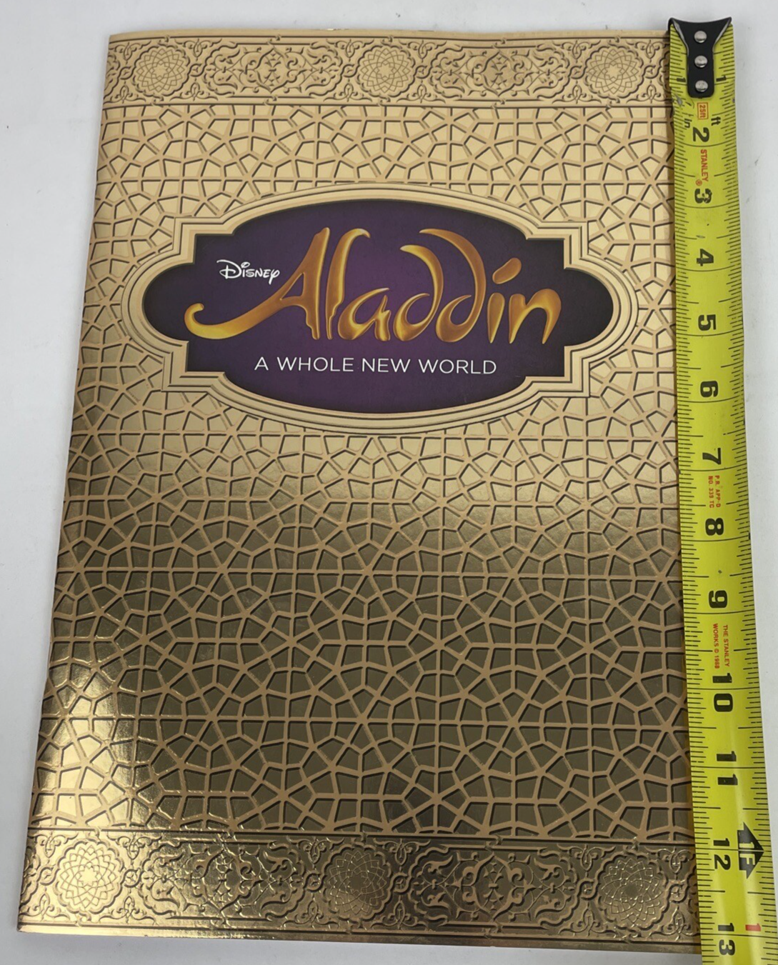Walt Disney Aladdin A Whole New World Musical Program Book And Cast List Sheet