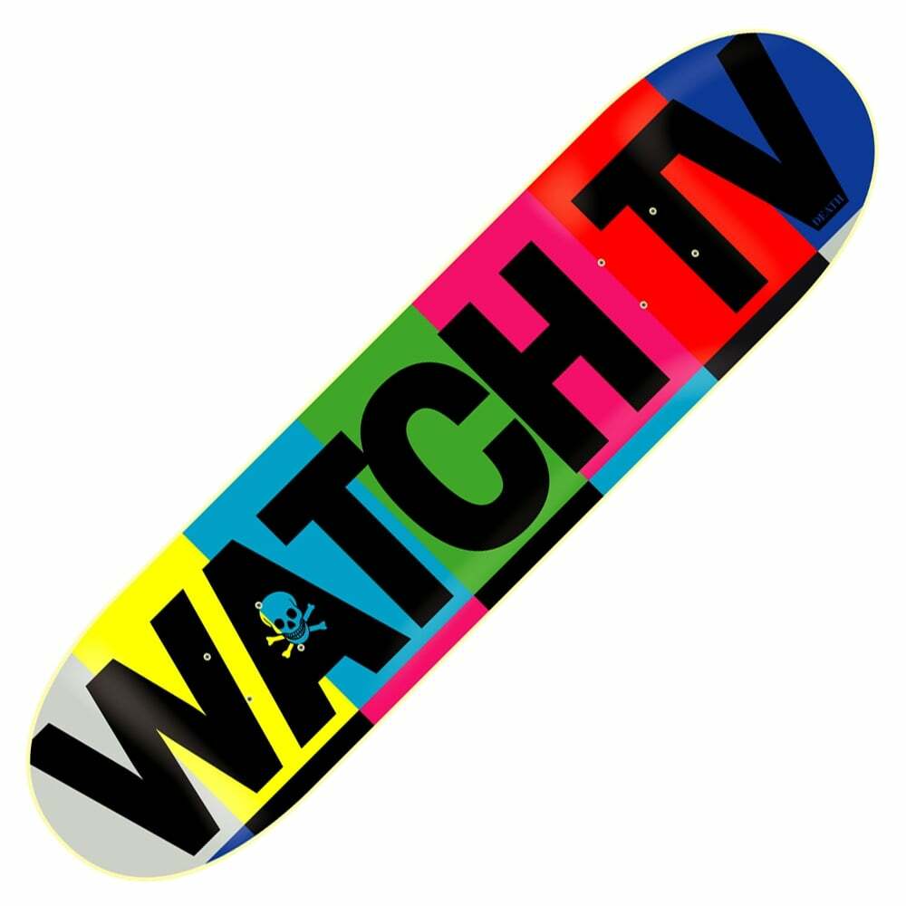 Death Watch TV Skateboard Deck - Death Skateboards 8.25 " with grip
