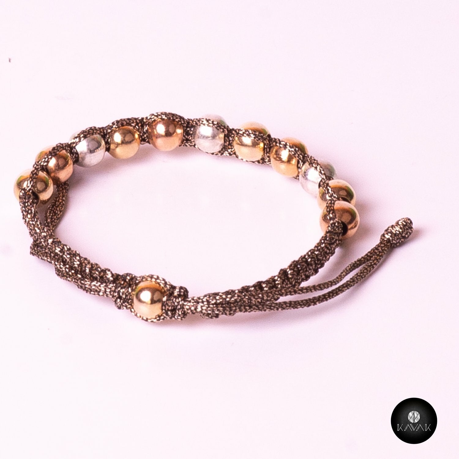 Kavak handmade Caribbean shiny beads adjustable women's bracelet