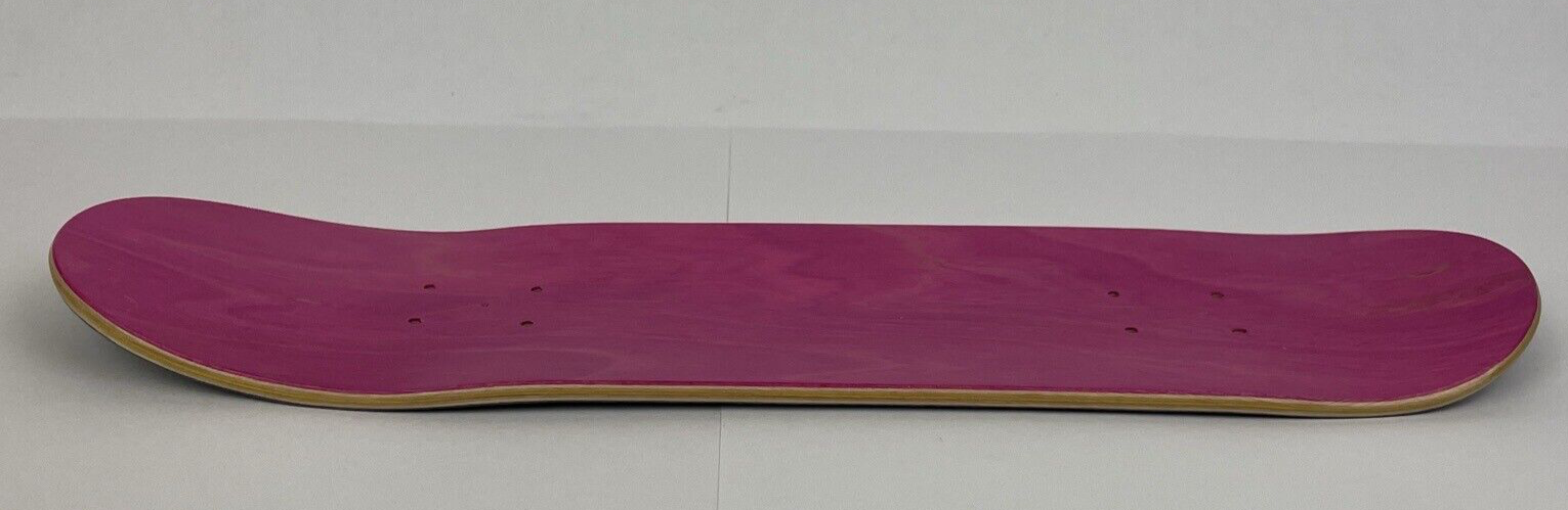 Blank Canadian maple miniature finger skateboard deck measuring 10.5 cm by 2.75 cm with 4.25 cm wheelbase.