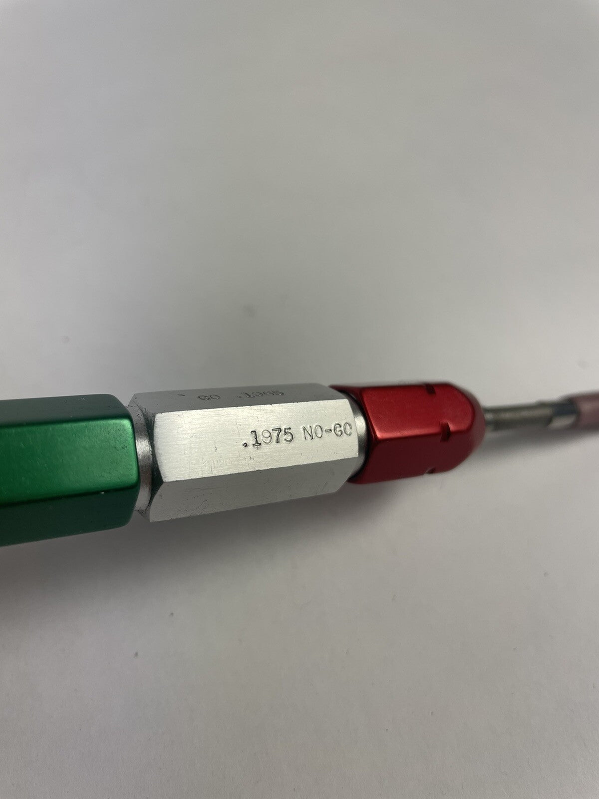 Reversible Plain Go NoGo Pin Plug Gage Gauge with handle X= .1965 & .1975