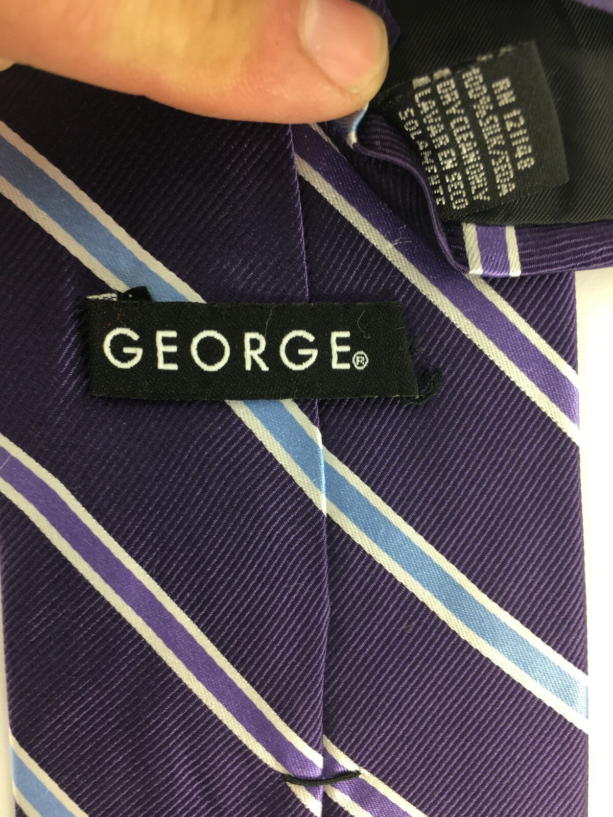 Genuine George 100% Silk Handmade Stylish Formal/Casual Tie Multi Coloured