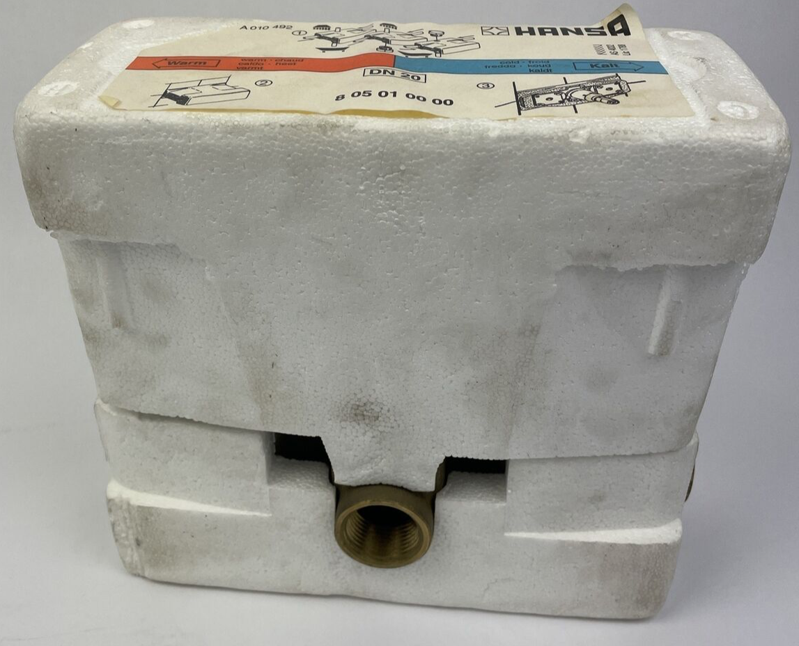 OEM HANSA 3/4 inch ExactTemp thermostatic rough-in valve with check stops