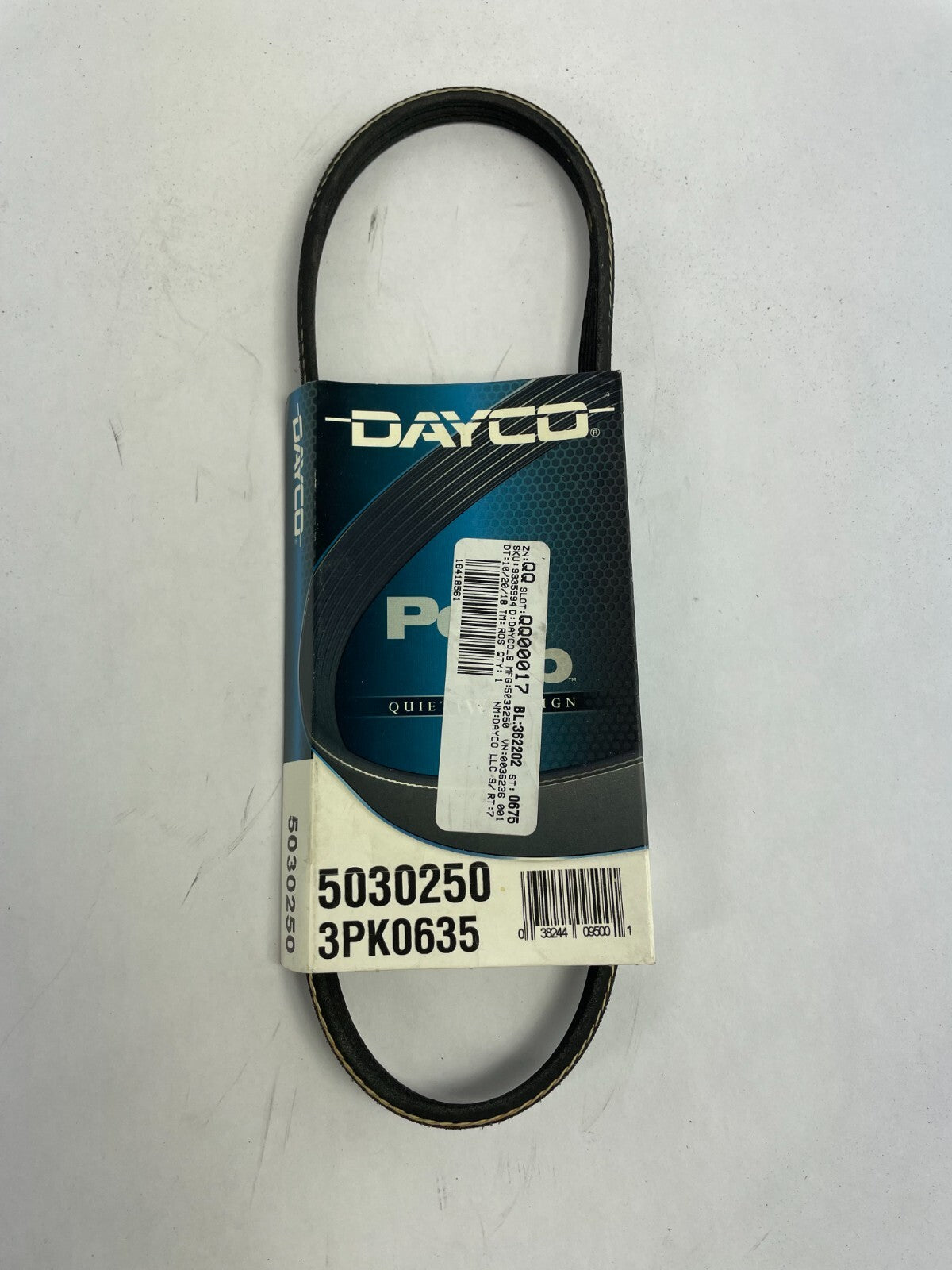 OEM Dayco Poly Rib 5030250 3PK0635 Check Belt Tensioner