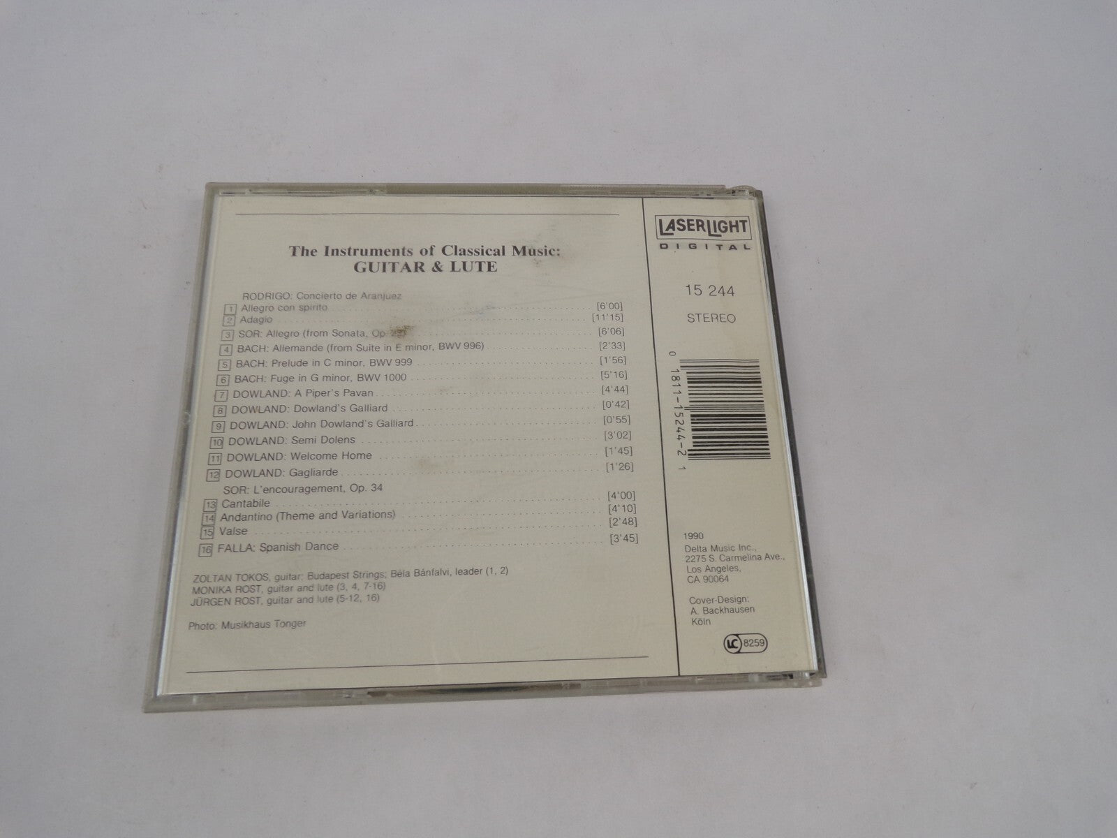 The Instruments Of Classical Music Guitar & Lute Allegro A Pipers Pavan CD#63