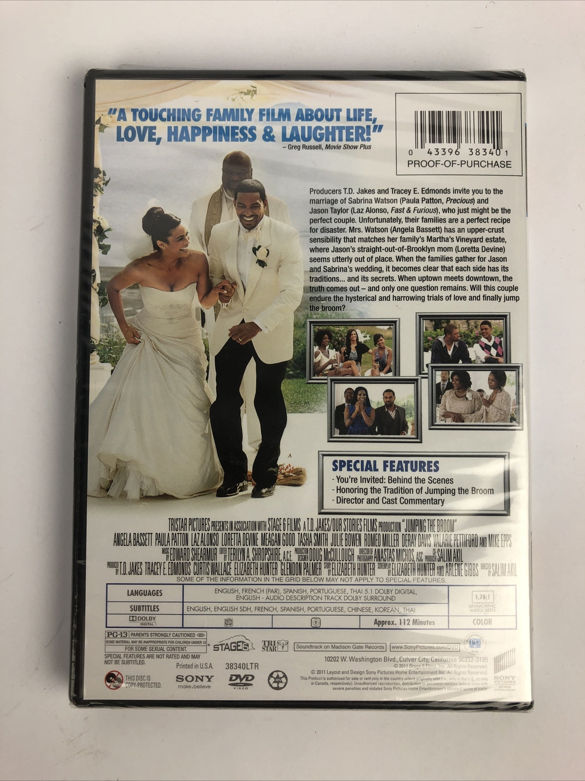 JUMPING THE BROOM NEW DVD Angela Bassett Mike Epps * Sealed