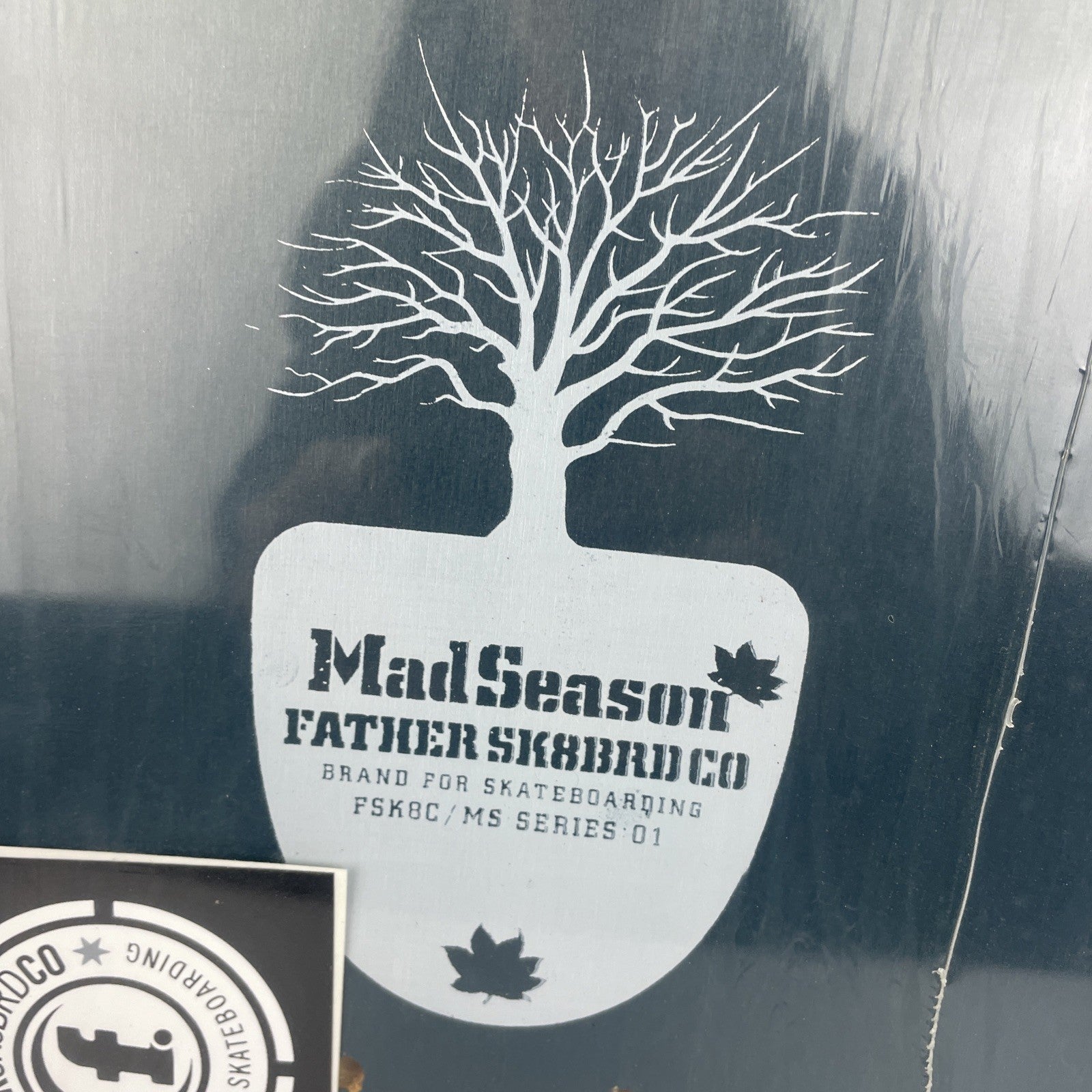 Vintage FATHER Skateboard Co. " MAD SEASON " Skateboard Deck CANADA MS Series 01