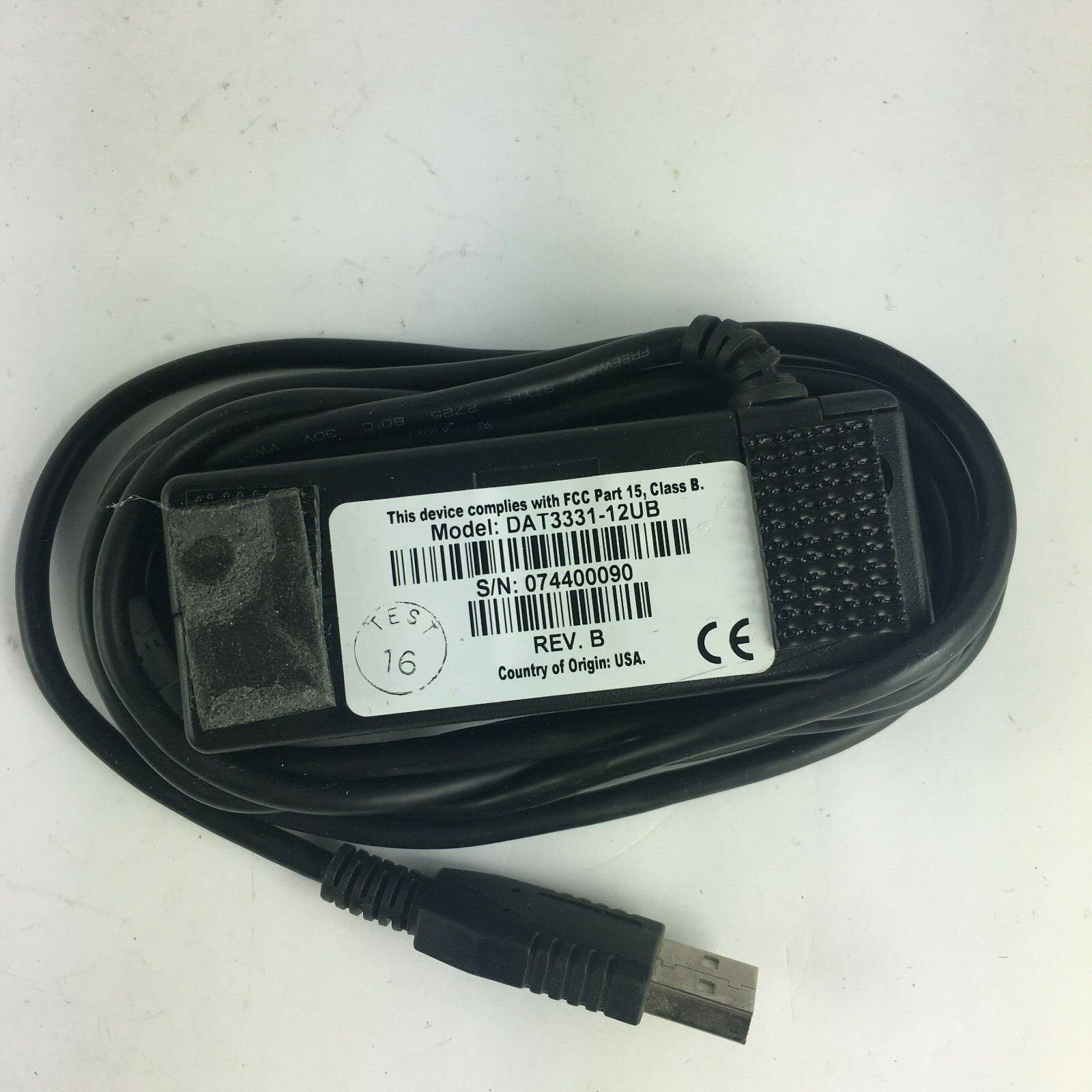 Genuine IDTECH DAT3331-12UB S/N 074400090 USB Magnetic Card Reader A4