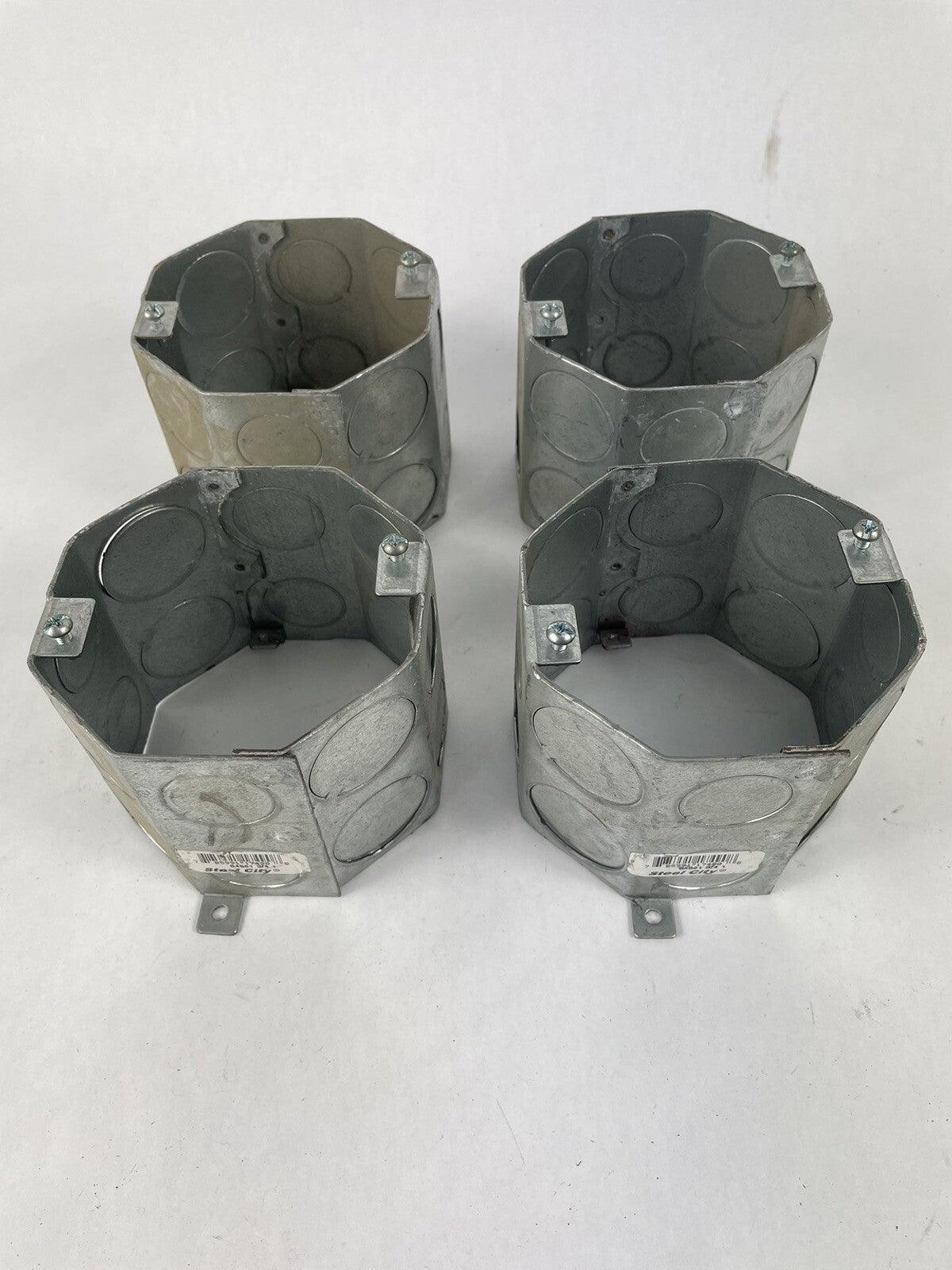 Steel City 54561 3/4 1 Concrete Outlet Masonry Box Steel 4 pack - Lot of 4