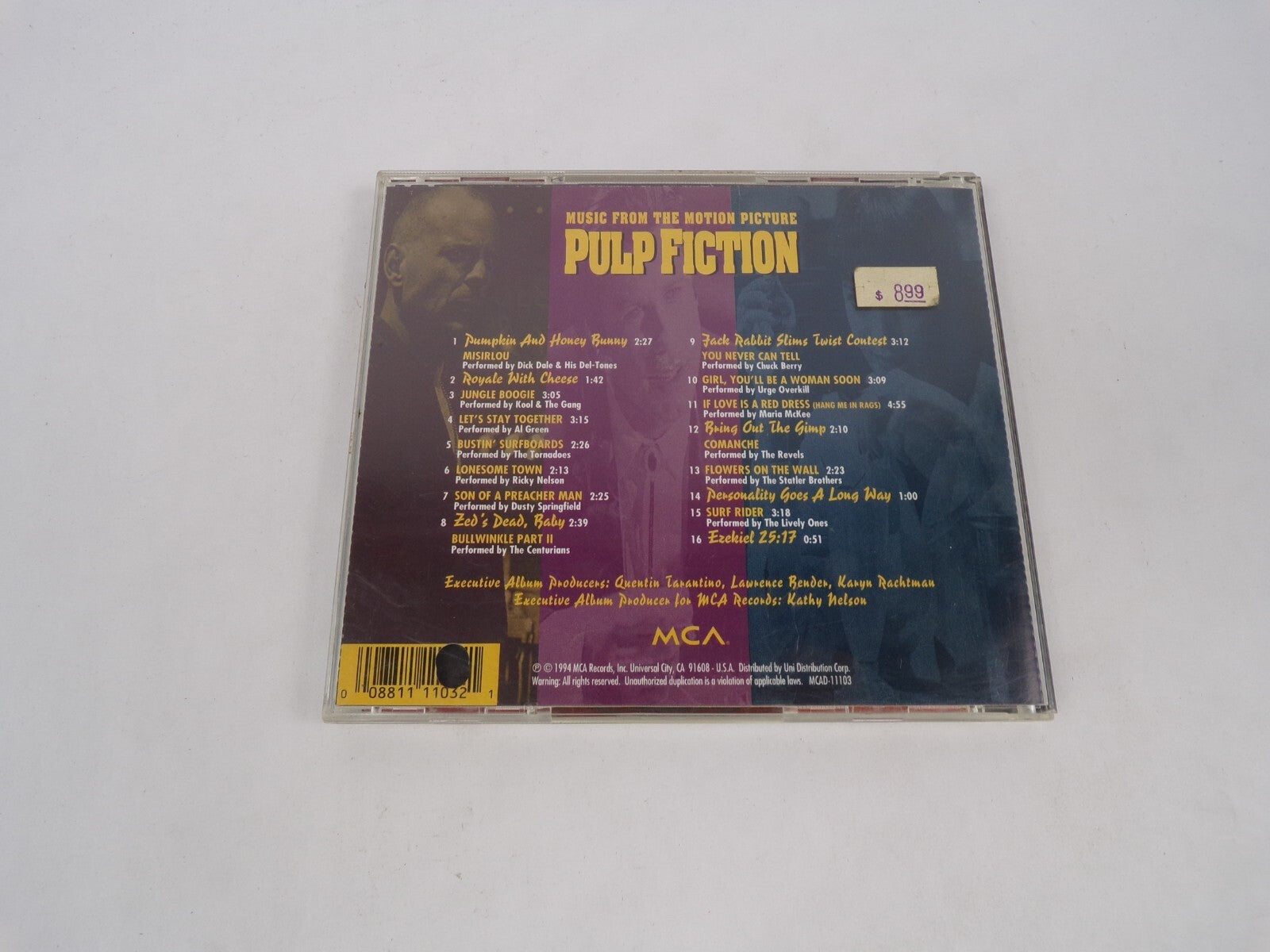 Pulp Fiction The Motion Picture Pumpkin And Honey Bunny Royal With Cheese CD#63