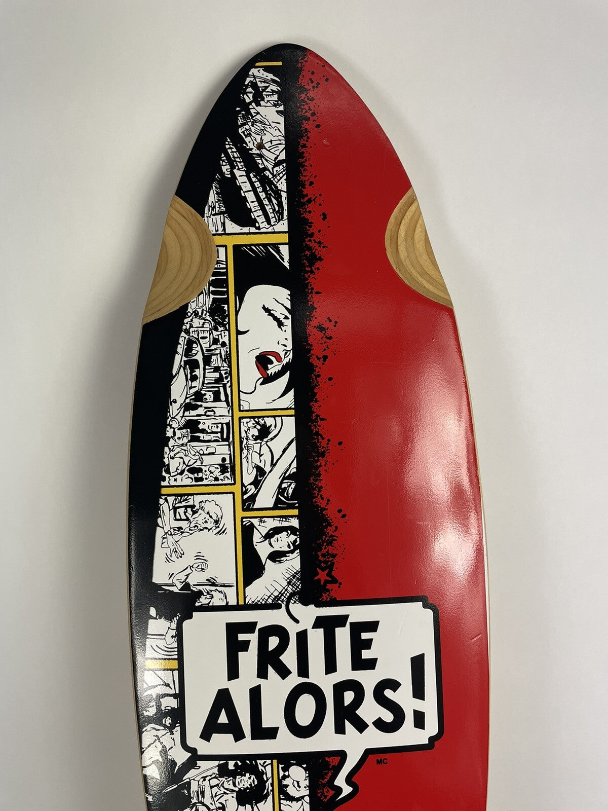 Frite Alors! Pintail 8ply Maple Top mount Downhill 8.75 X 39.625" skateboard C1