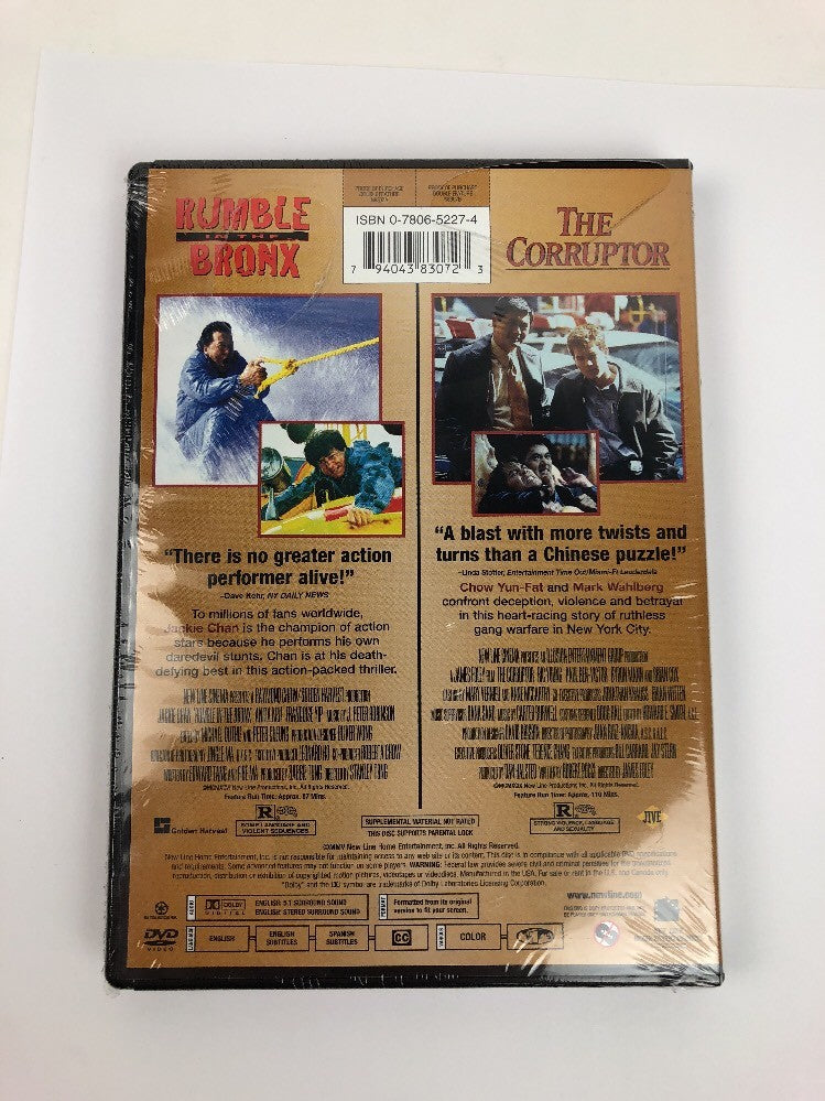 Rumble in the Bronx/ The Corruptor (DVD, 2005, 2-Disc Set) Chan Wahlberg FSTSHP